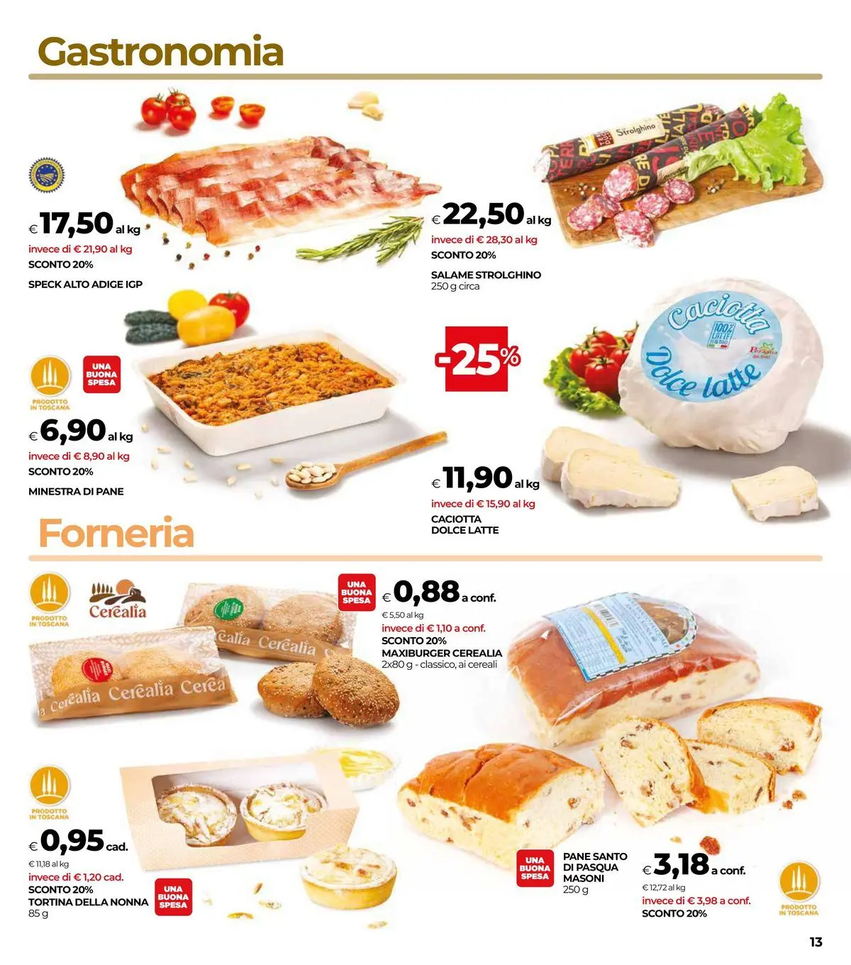 Volantino COOP Anteprima dal ﻿26/02/2026 > NUOVO Promozioni | Pagina: 13 | Prodotti: Speck, Salame, Cereali, Latte