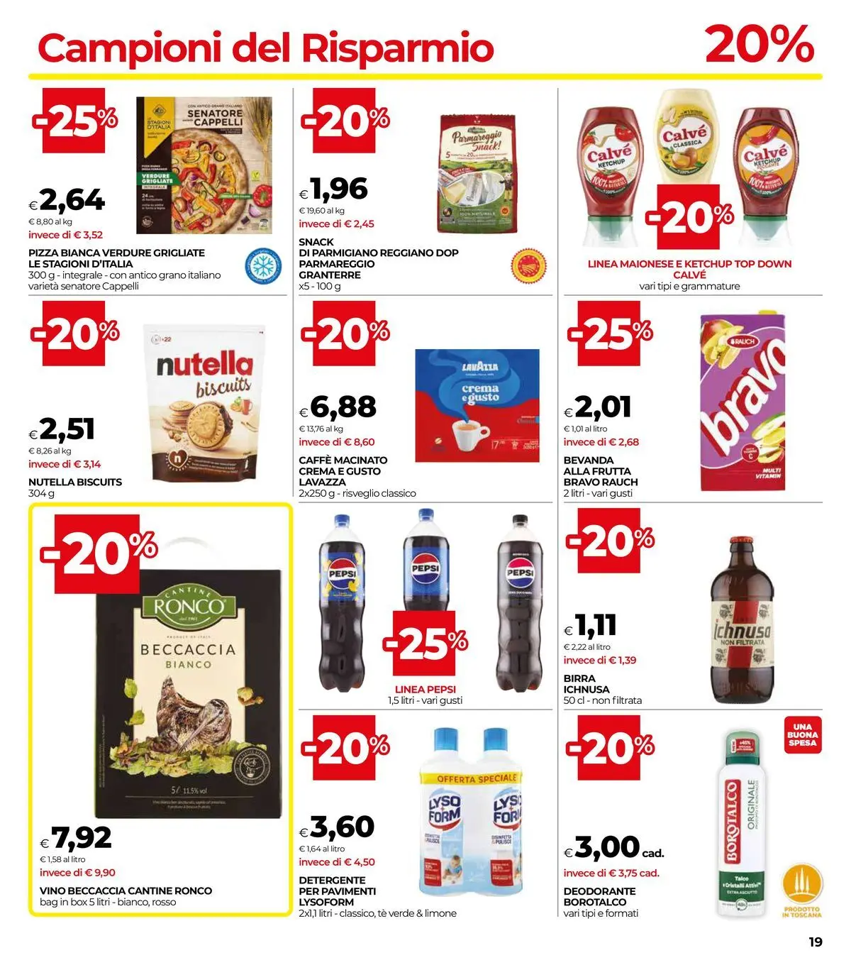 Volantino COOP Anteprima dal ﻿26/02/2026 > NUOVO Promozioni | Pagina: 19 | Prodotti: Ketchup, Frutta, Parmigiano, Macinato