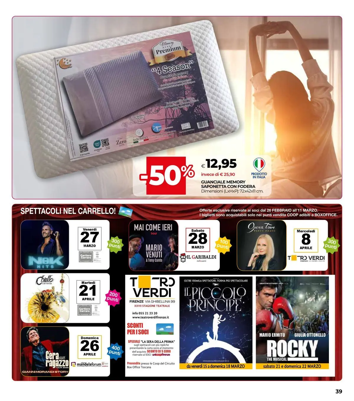 Volantino COOP Anteprima dal ﻿26/02/2026 > NUOVO Promozioni | Pagina: 39 | Prodotti: Saponetta, Carrello, The, Guanciale