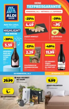 Aldi - Aldi Suisse: Wochenangebote ab 26.02.2026 gültig Aldi - Aldi Suisse: Wochenangebote ab 26.02.2026 gültig