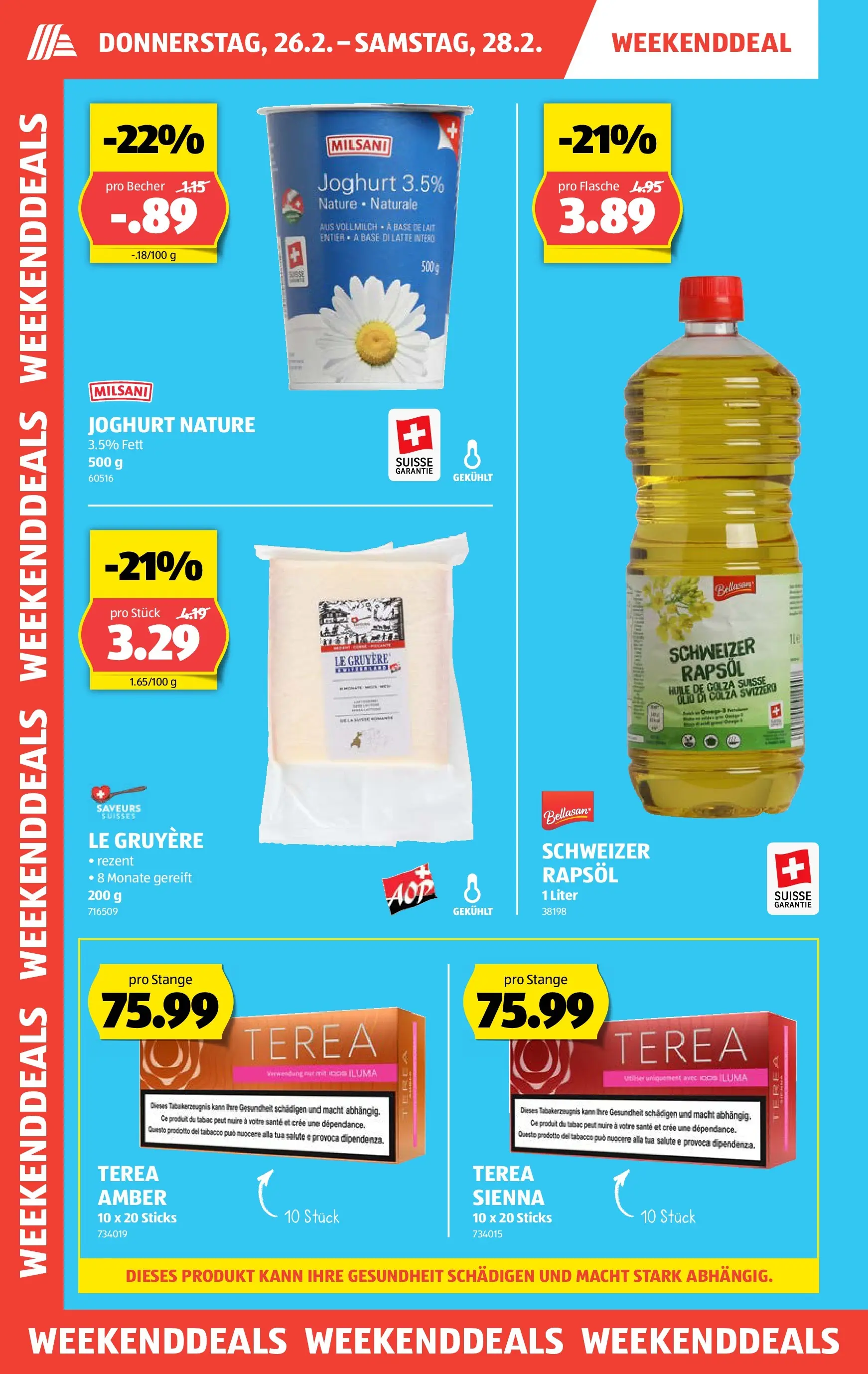 Aldi Aktionen (26.02.2026 - 04.03.2026) - Prospekt | Seite: 2 | Produkte: Rapsöl, Joghurt