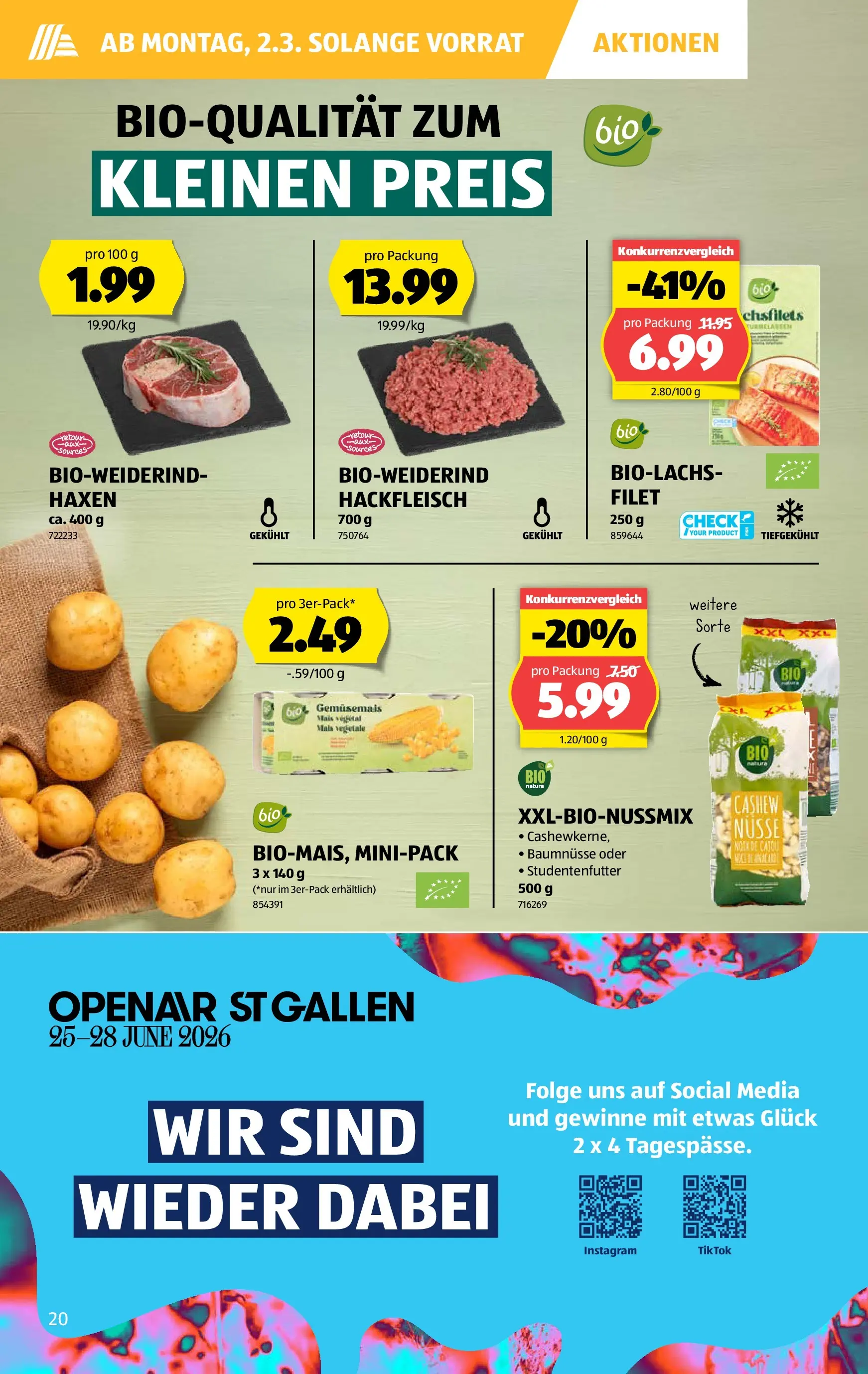Aldi Aktionen (26.02.2026 - 04.03.2026) - Prospekt | Seite: 20 | Produkte: Nüsse
