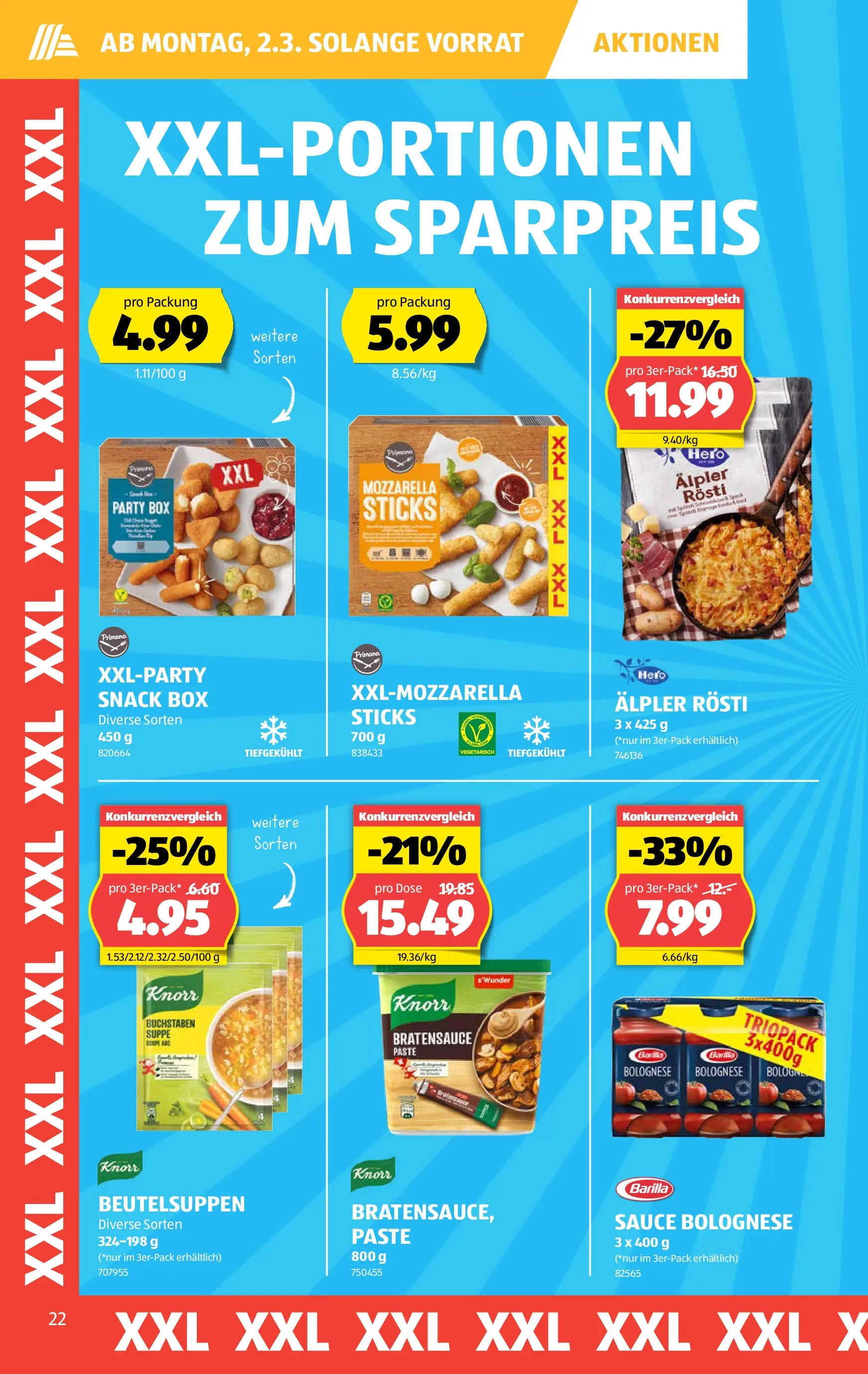 Aldi Aktionen (26.02.2026 - 04.03.2026) - Prospekt | Seite: 22 | Produkte: Box, Barilla