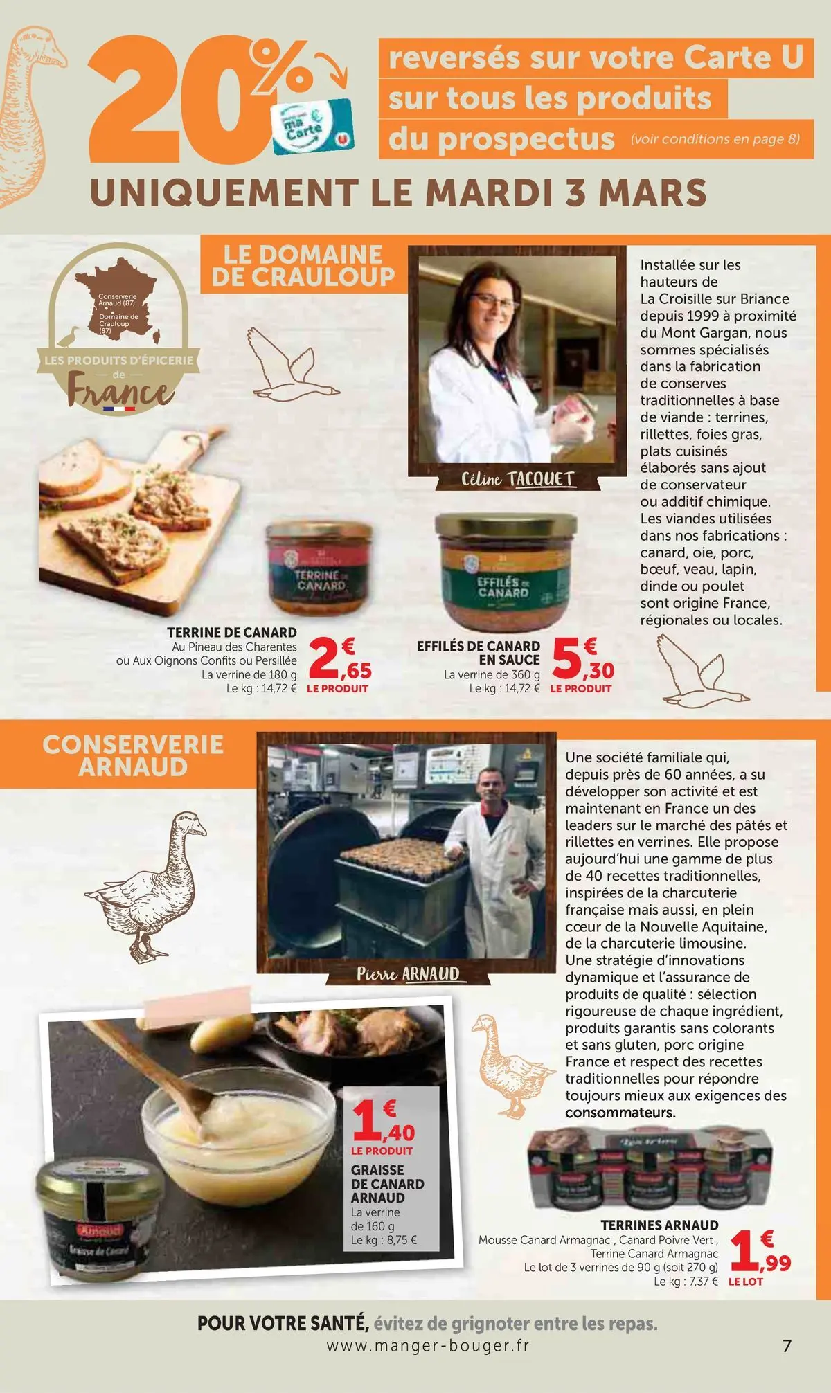 U Express - Catalogue U EXPRESS à partir du 24/02/2026 - promo en ligne | Page: 7 | Produits: Graisse de canard, Poivre, Porc, Oignons