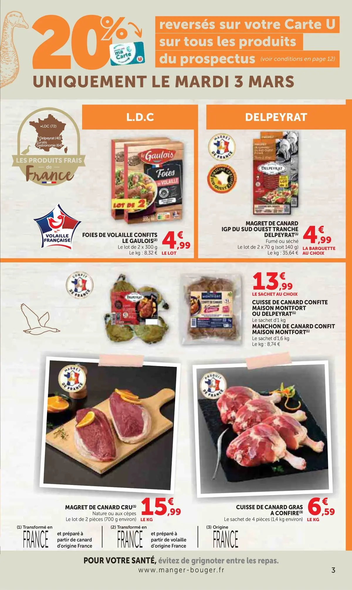 Super U - Catalogue SUPER U à partir du 24/02/2026 - promo en ligne | Page: 3 | Produits: Magret de canard, Volaille
