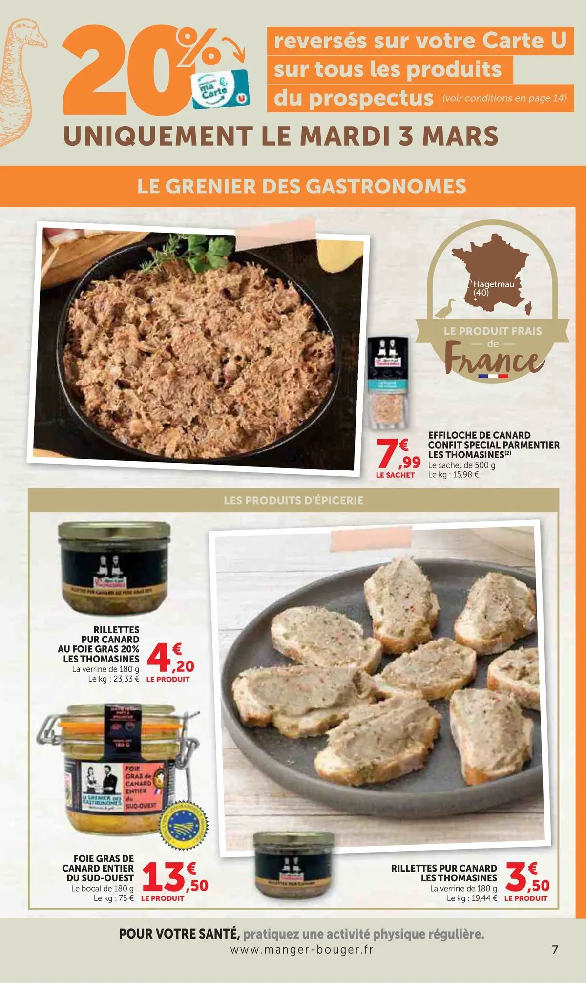 Hyper U - Catalogue HYPER U à partir du 24/02/2026 - promo en ligne | Page: 7 | Produits: Foie Gras de Canard, Gras de canard entier, Foie gras de canard entier, Effiloché de canard