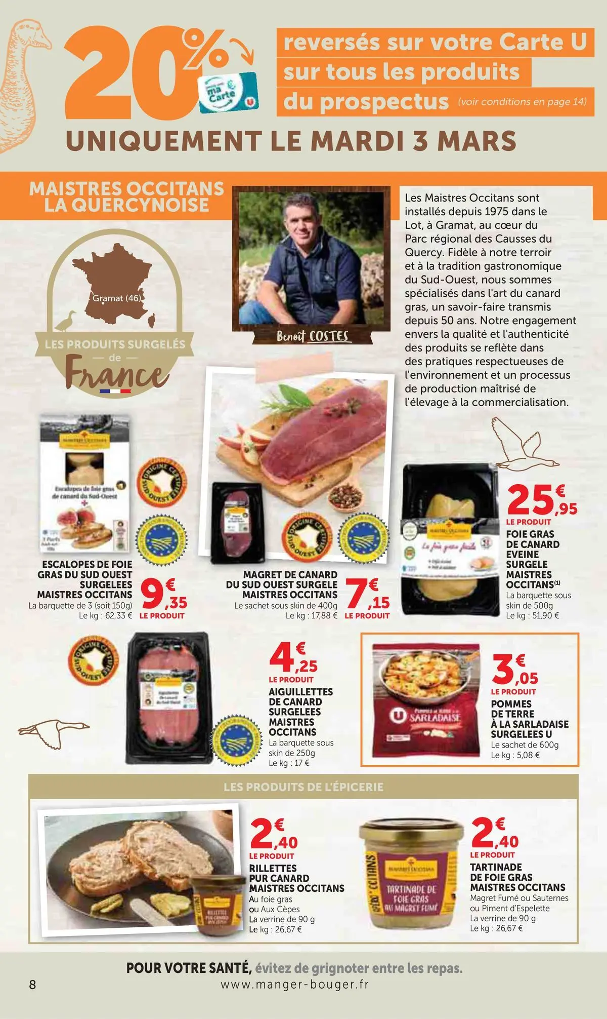 Hyper U - Catalogue HYPER U à partir du 24/02/2026 - promo en ligne | Page: 8 | Produits: Magret de canard, Piment d'espelette, Piment, Pommes