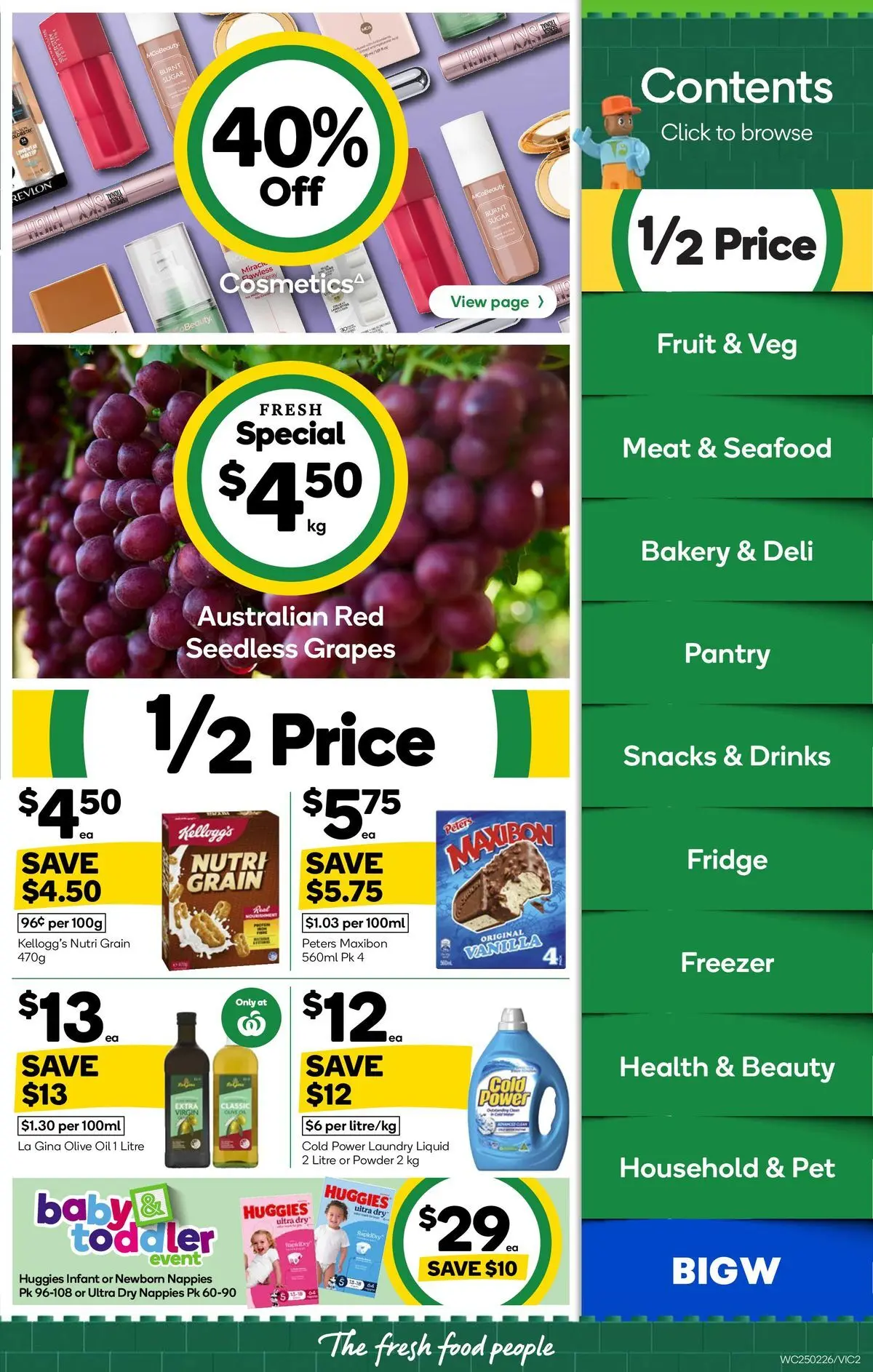Deals - Weekly Catalogue 25th February - 24/02/2026 > weekly / monthly specials | Page: 2 | Products: Meat, Nappies, Laundry, Fridge