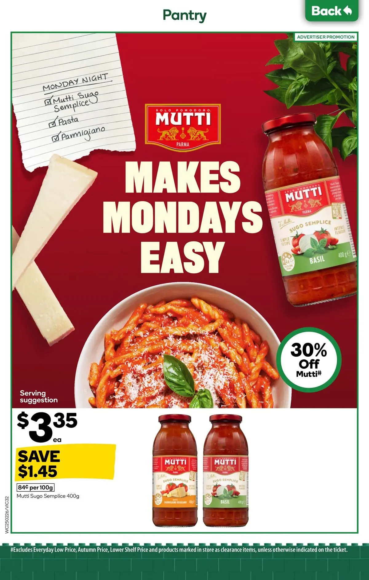 Deals - Weekly Catalogue 25th February - 24/02/2026 > weekly / monthly specials | Page: 30 | Products: Shelf, Pasta