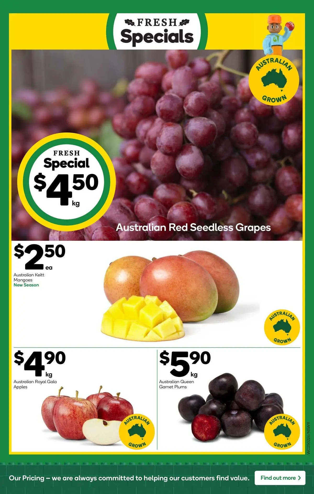 ﻿Woolworths catalogue valid from 24/02/2026 > Online Australia | Page: 11 | Products: Apples, Grapes, Plums