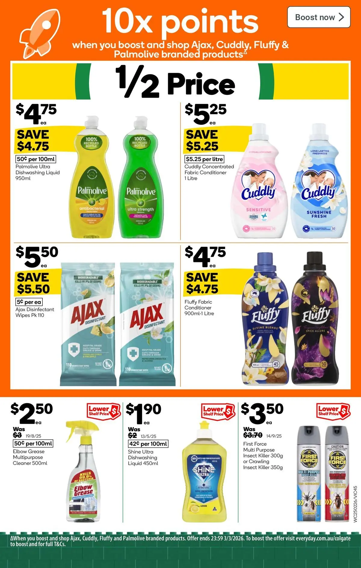 Deals - Weekly Catalogue 25th February - 24/02/2026 > weekly / monthly specials | Page: 43 | Products: Shelf, Cleaner, Conditioner, Multipurpose