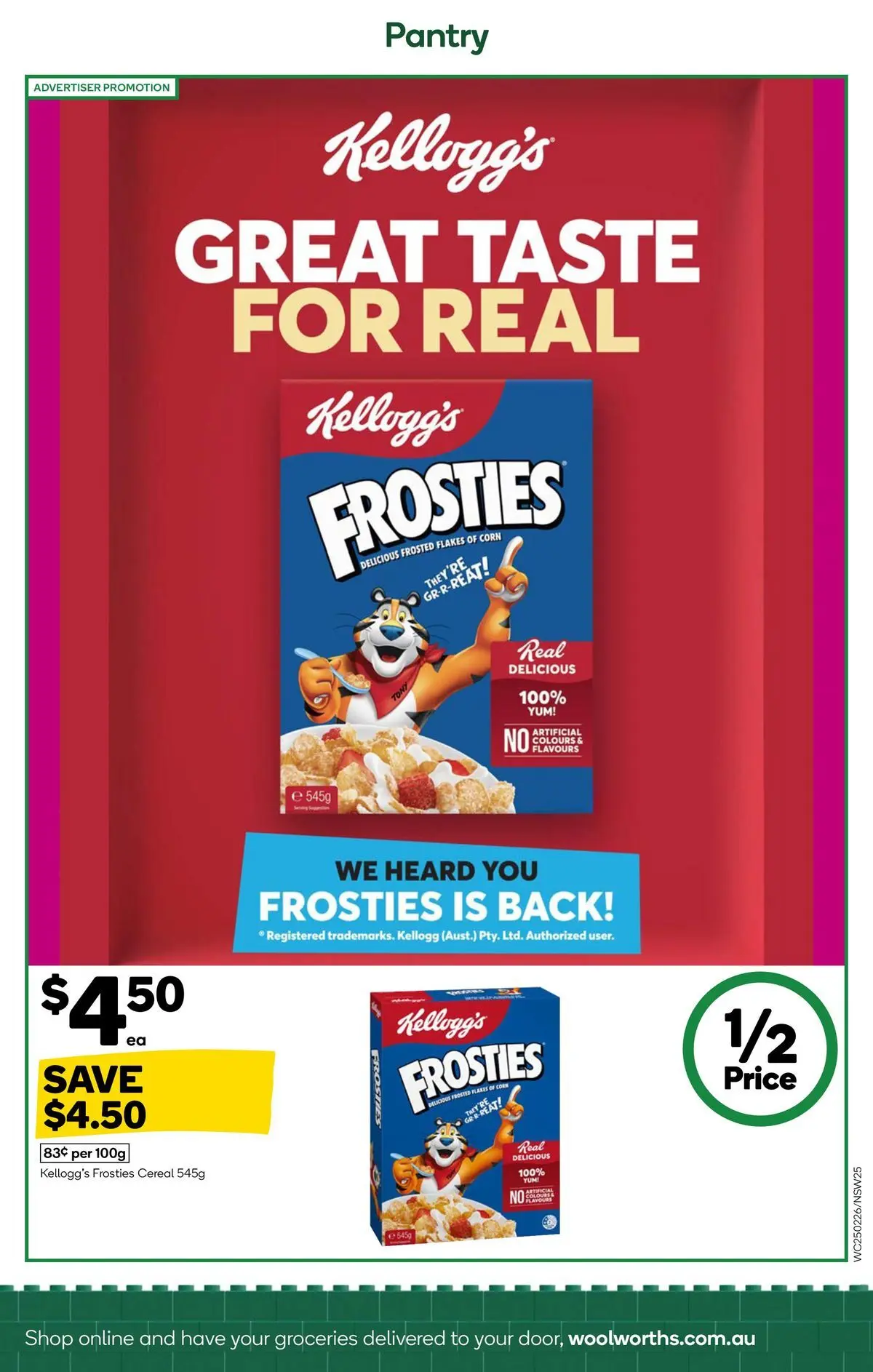 ﻿Woolworths catalogue valid from 24/02/2026 > Online Australia | Page: 23 | Products: Cereal, Flakes