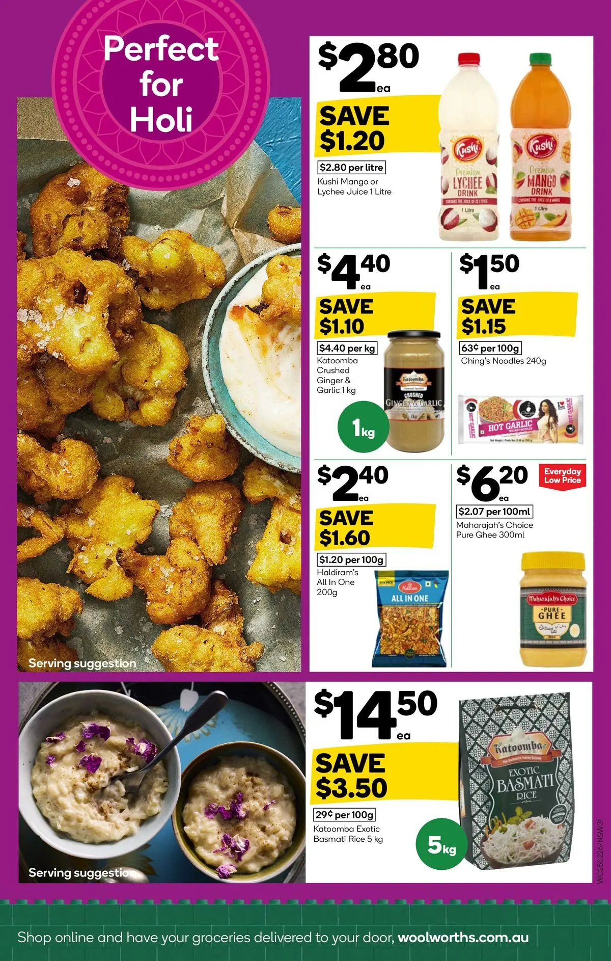 ﻿Woolworths catalogue valid from 24/02/2026 > Online Australia | Page: 29 | Products: Ginger, Juice, Rice, Garlic