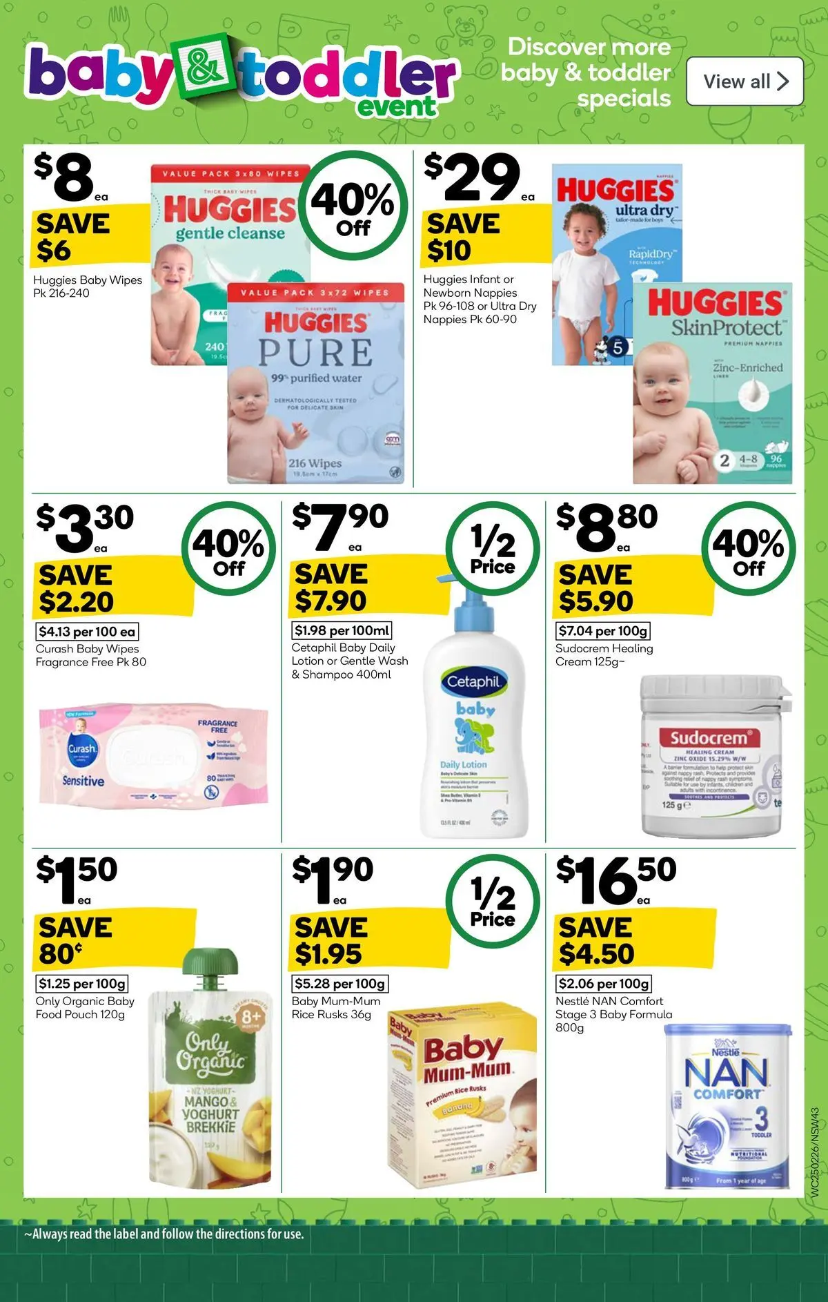 ﻿Woolworths catalogue valid from 24/02/2026 > Online Australia | Page: 41 | Products: Yoghurt, Lotion, Nappies, Cream
