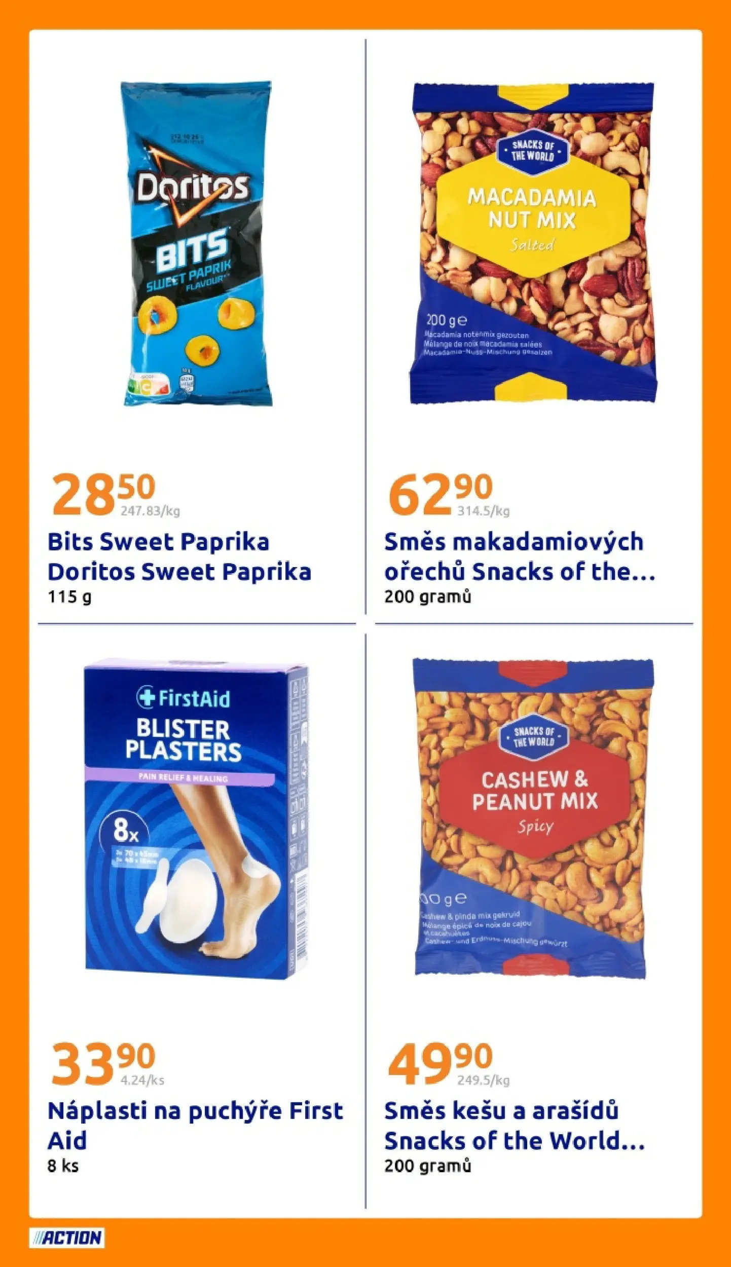 Action leták od 25.02.2026 - Akční leták online | Strana: 22 | Produkty: Kešu, Doritos, Paprika