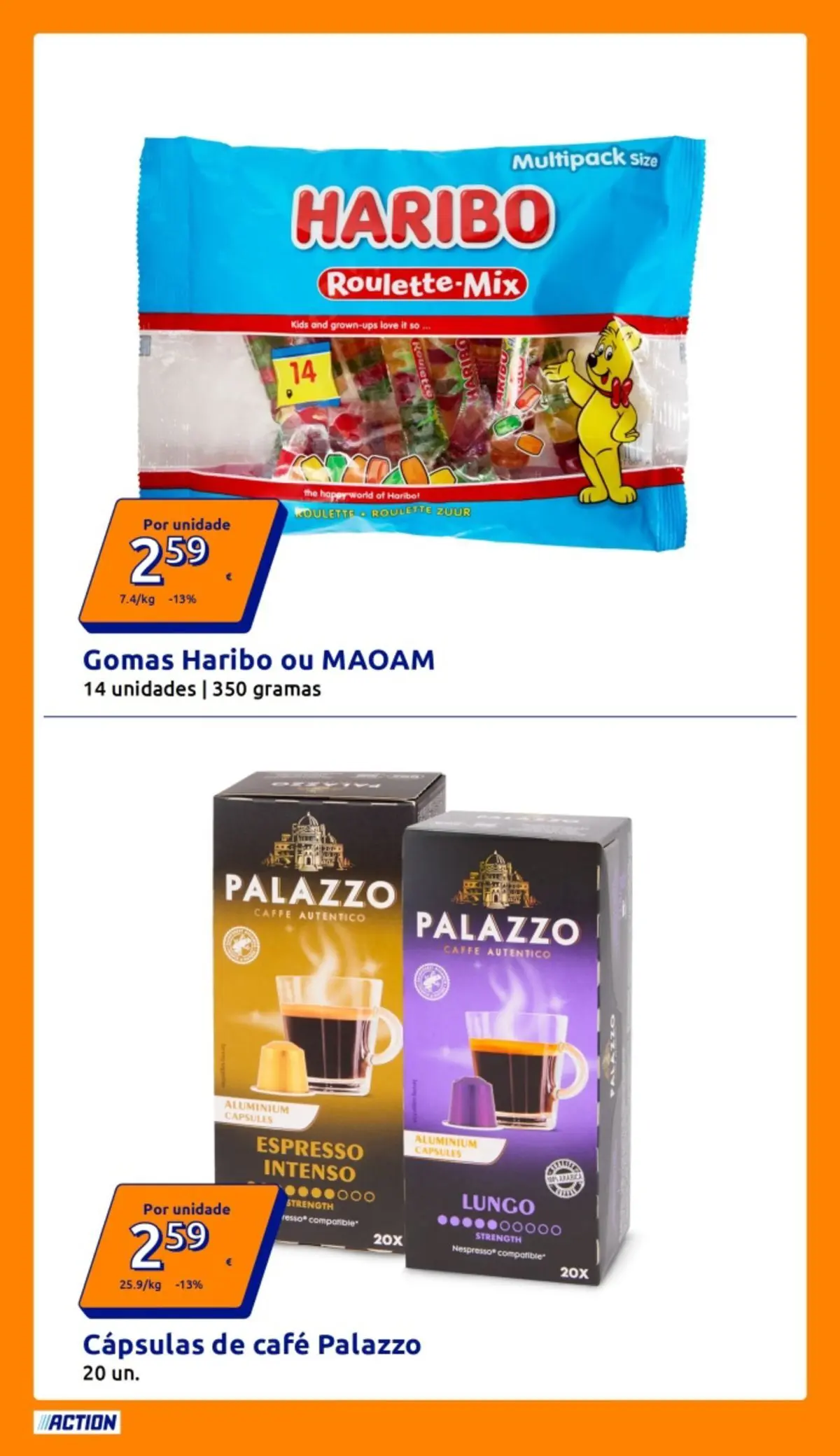 Action - Preços extremamente baixos » de 25/02/2026 - 03/03/2026 | Página: 4 | Produtos: Nespresso, Gomas haribo, Café, Gomas