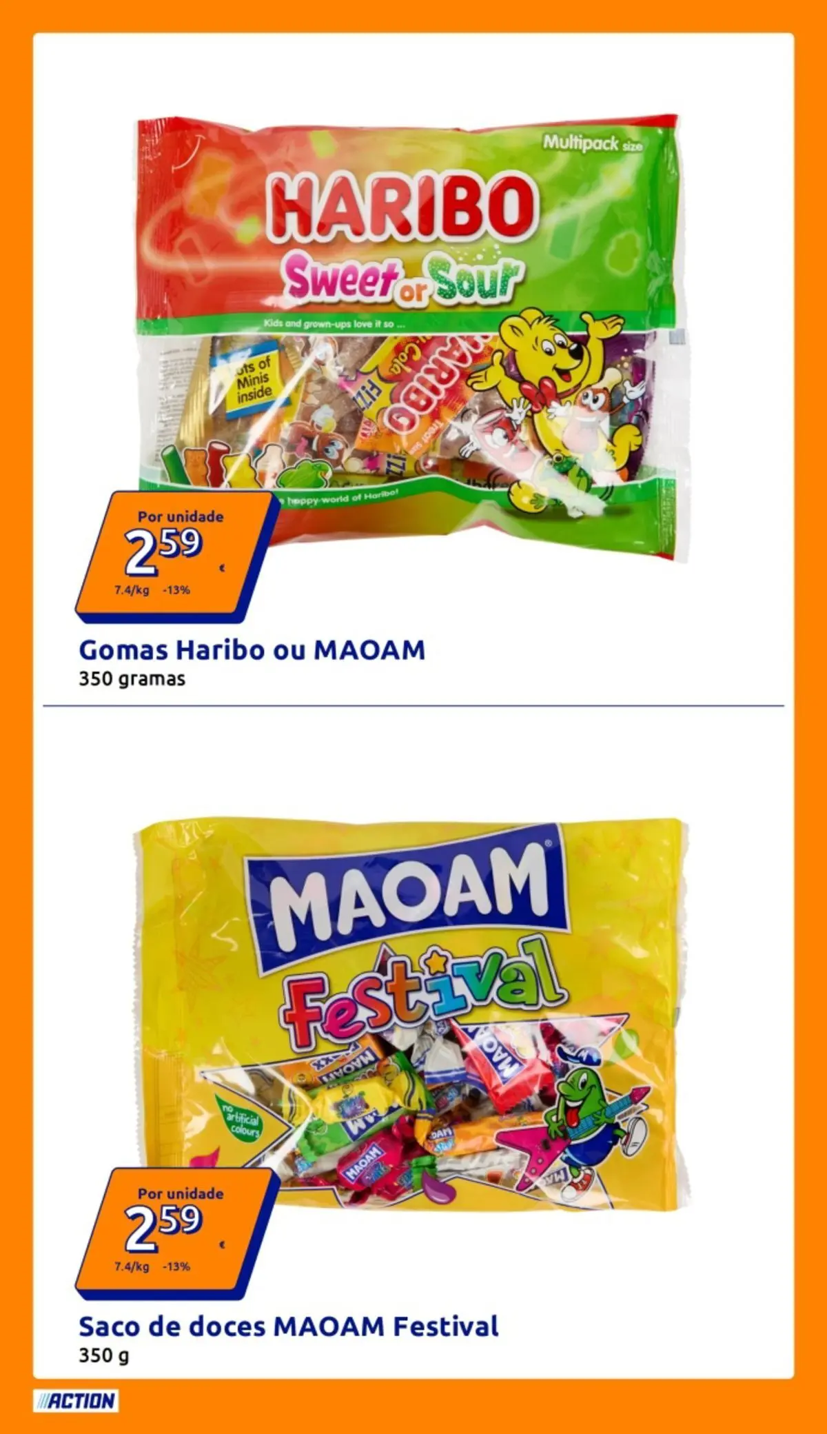 Action - Preços extremamente baixos » de 25/02/2026 - 03/03/2026 | Página: 5 | Produtos: Gomas haribo, Doces, Gomas