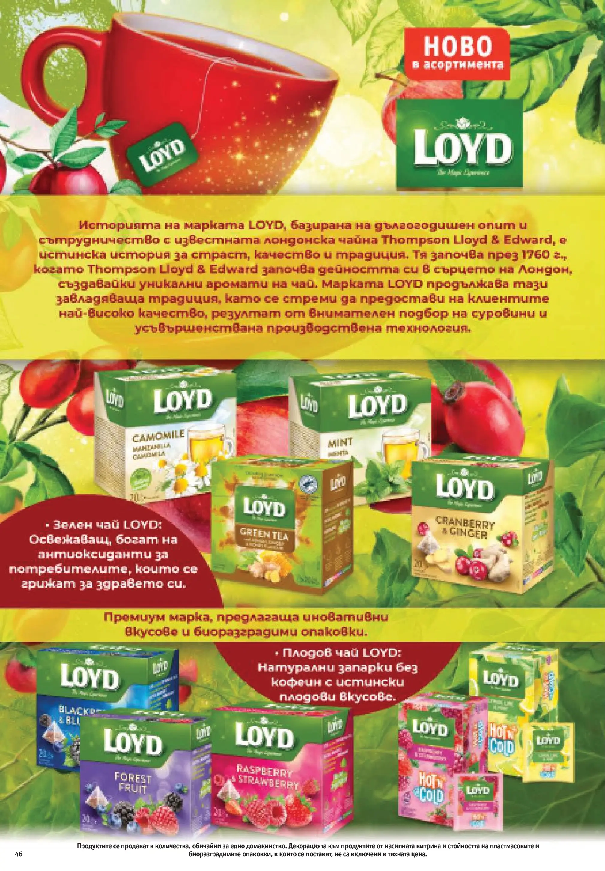 Нова Фантастико - Седмични предложения от Фантастико с валидност до 04.03.2026 от 25.02.2026 | Страница: 46 | Продукти: Чай