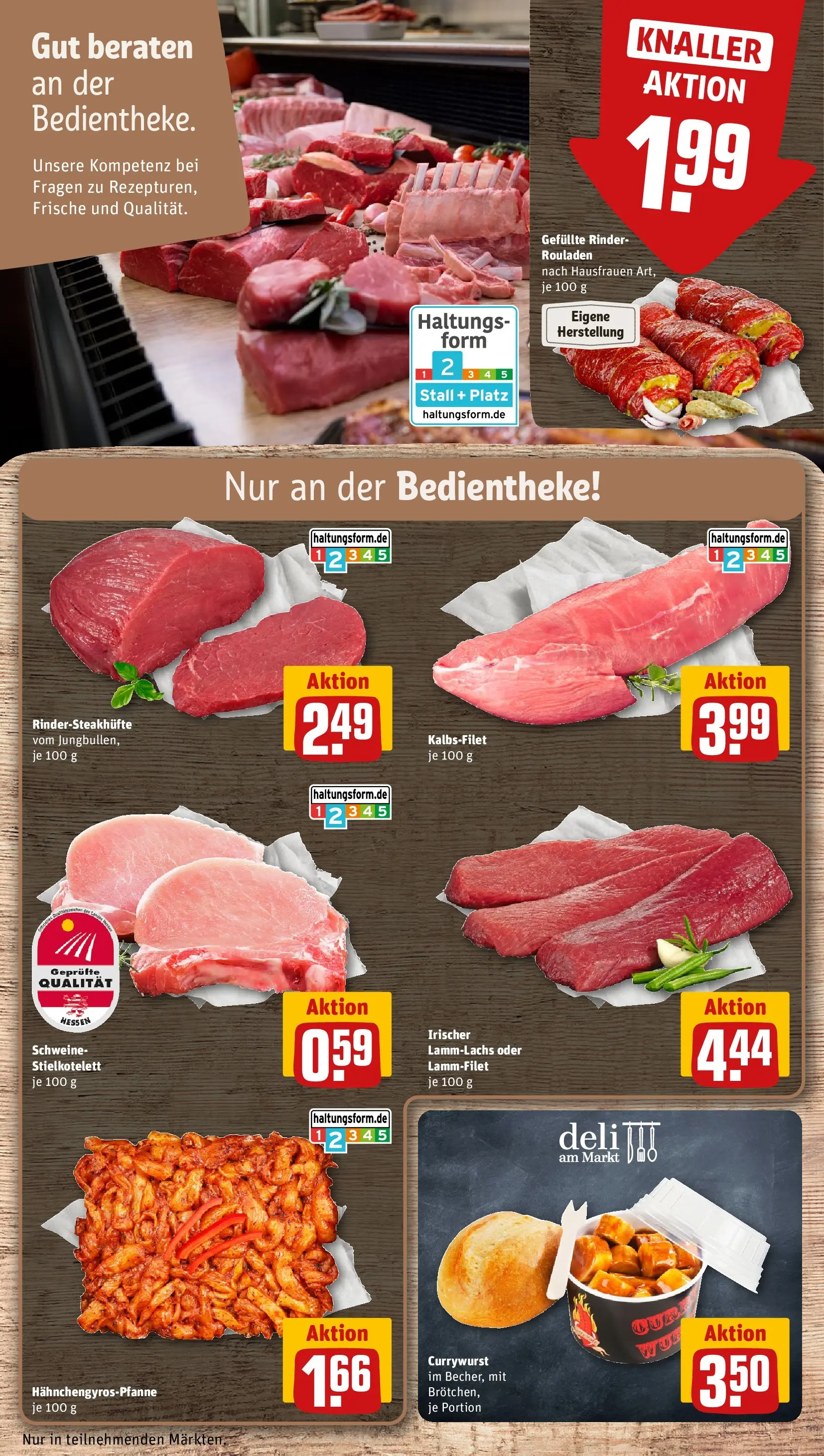 REWE Prospekt ab 01.03.2026 zum Blättern » Angebote | Seite: 10 | Produkte: Gyros, Steak