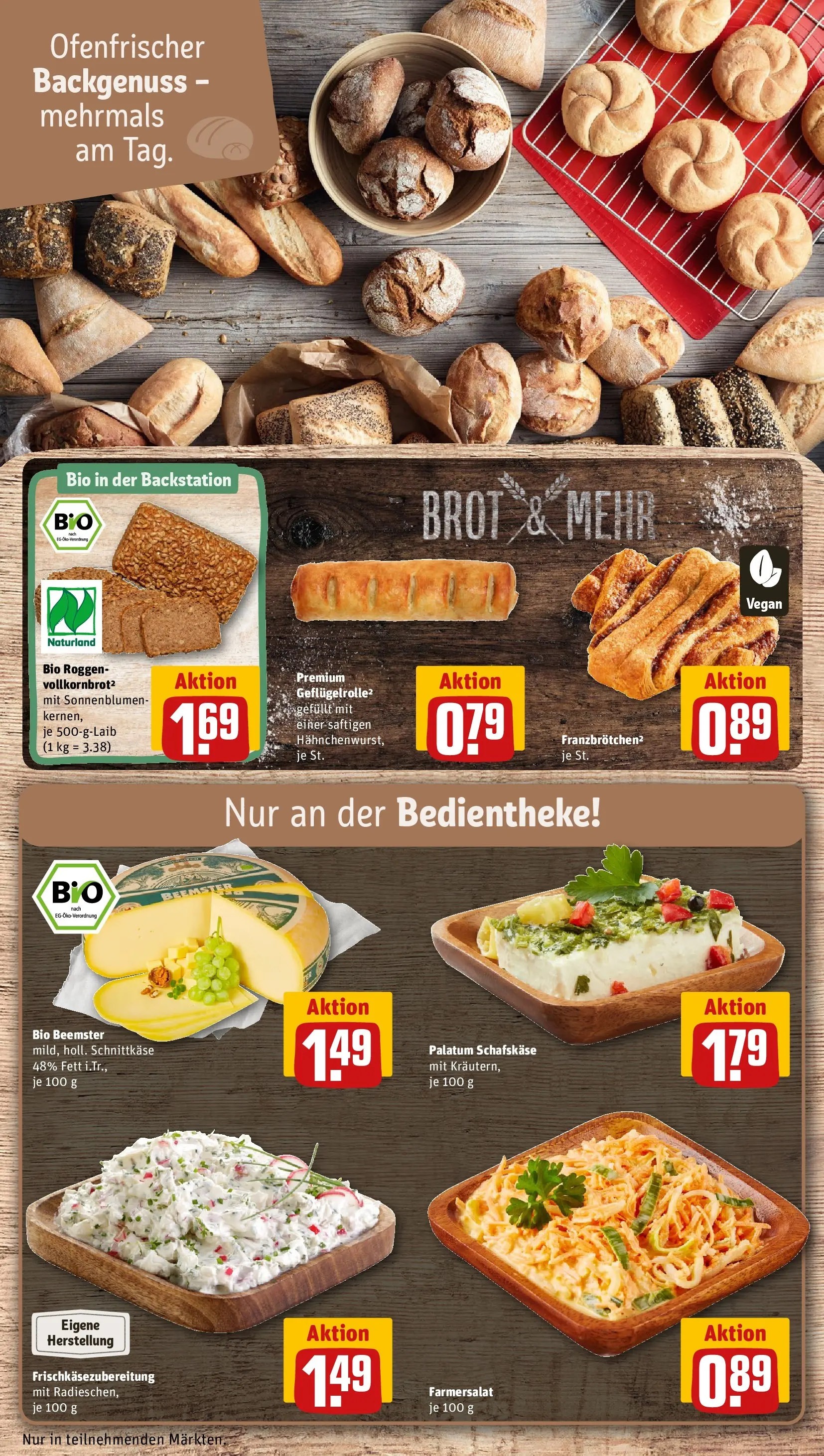 REWE Prospekt ab 01.03.2026 zum Blättern » Angebote | Seite: 11 | Produkte: Brot, Schafskase