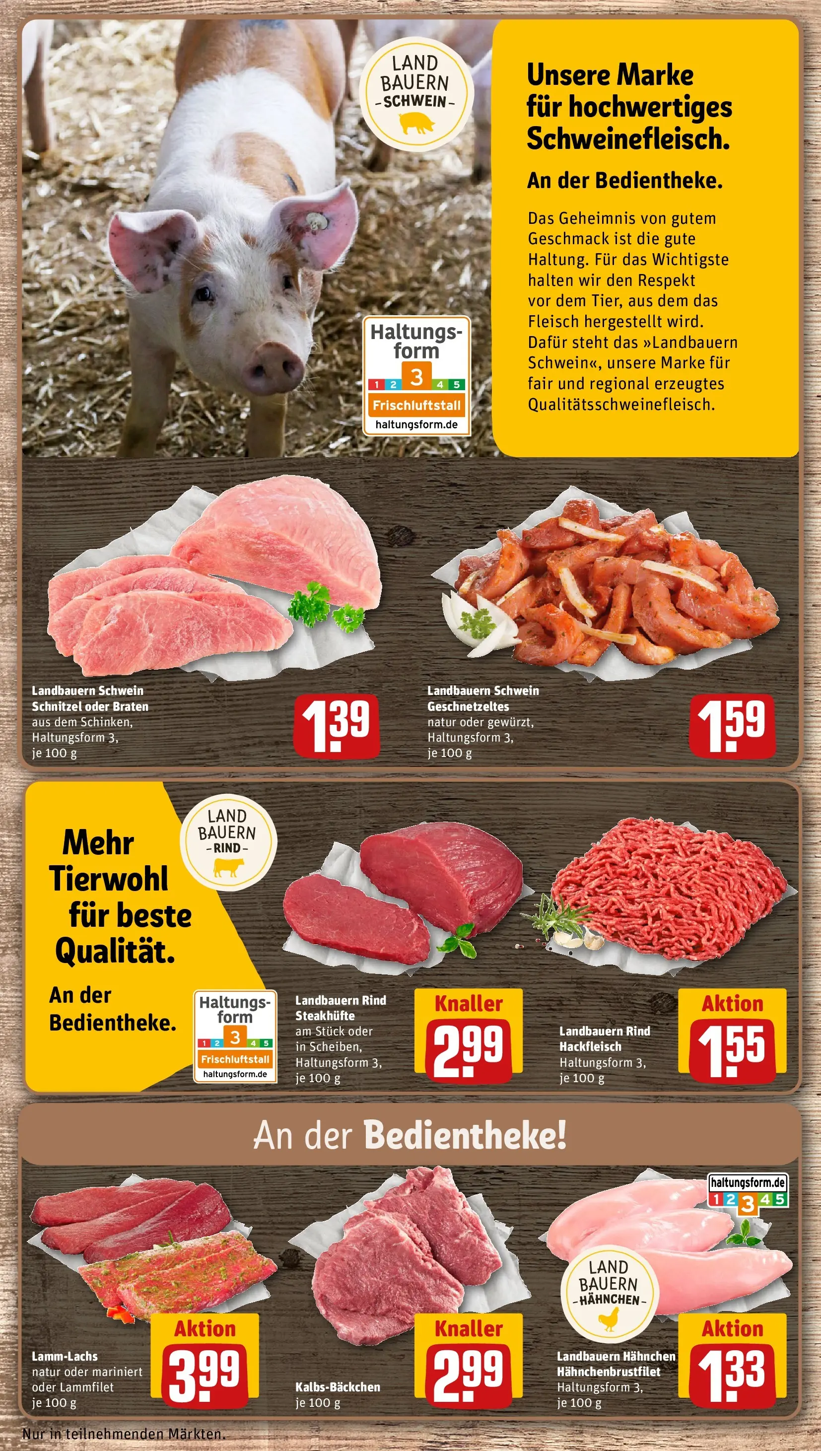 REWE Prospekt ab 01.03.2026 zum Blättern » Angebote | Seite: 10 | Produkte: Hahnchen, Schnitzel, Fleisch, Hackfleisch