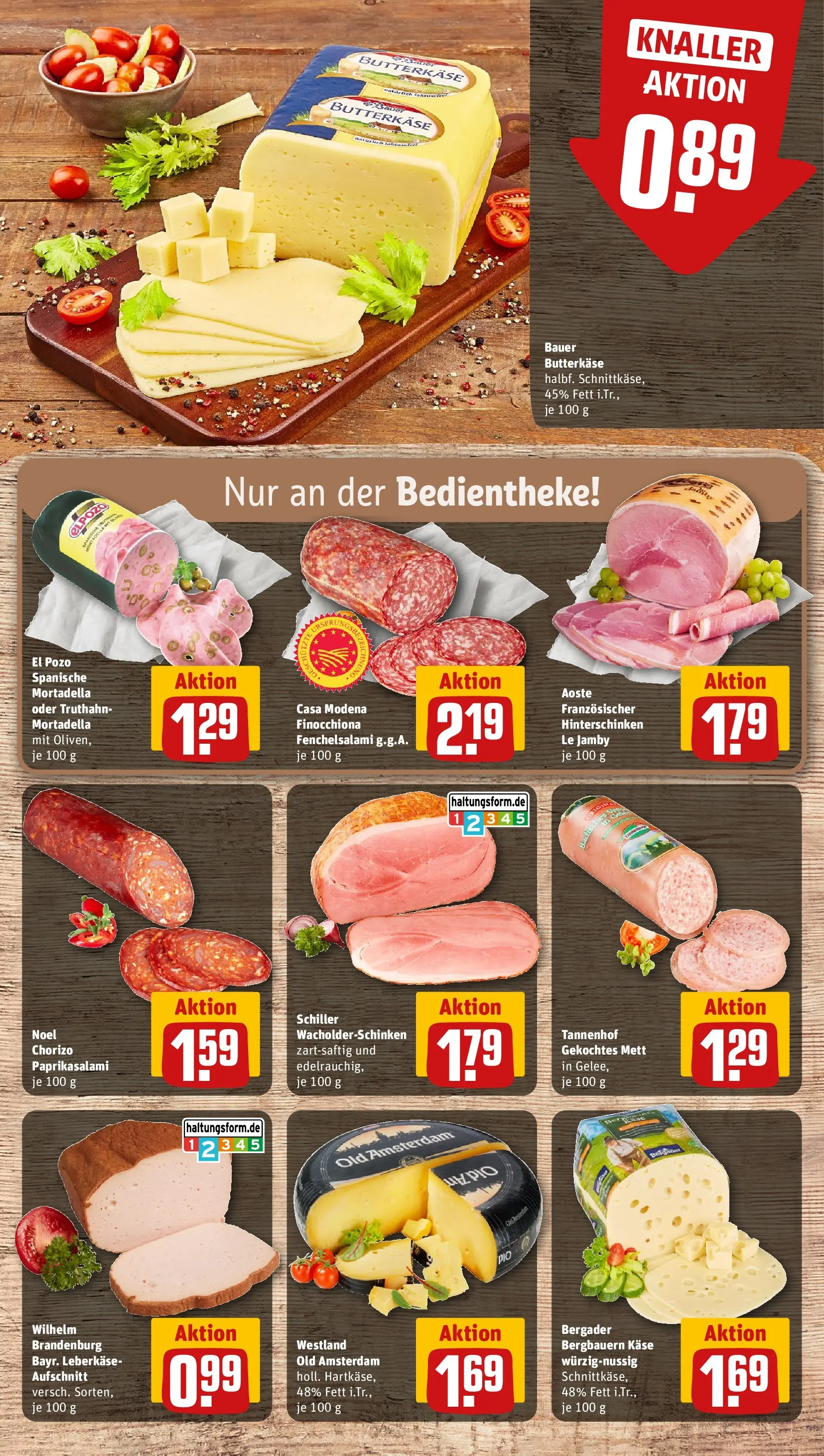 REWE Prospekt ab 01.03.2026 zum Blättern » Angebote | Seite: 9 | Produkte: Käse, Salami, Leberkase
