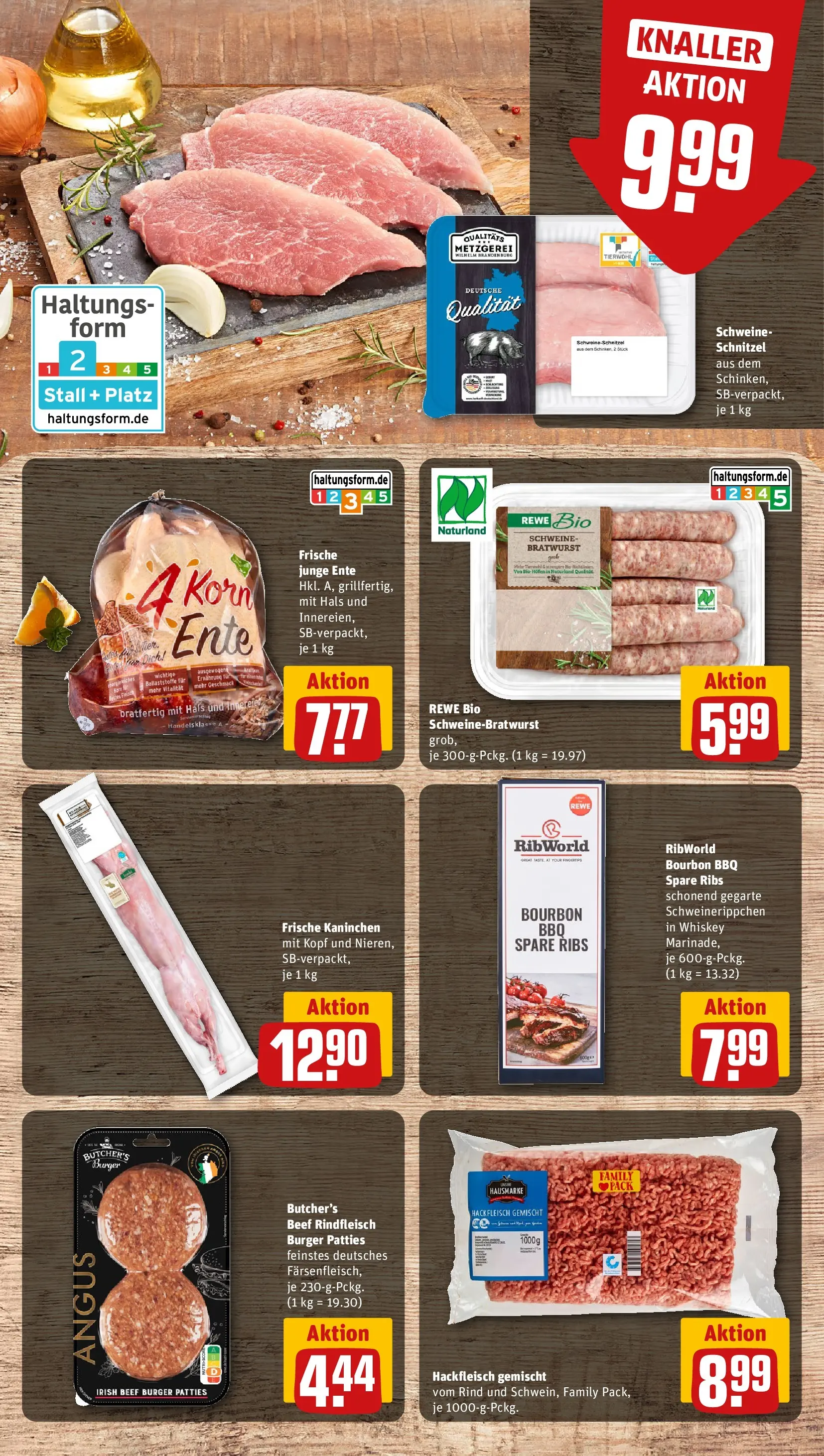 REWE Prospekt ab 01.03.2026 zum Blättern » Angebote | Seite: 8 | Produkte: Kaninchen, Bratwurst, Tür, Rindfleisch