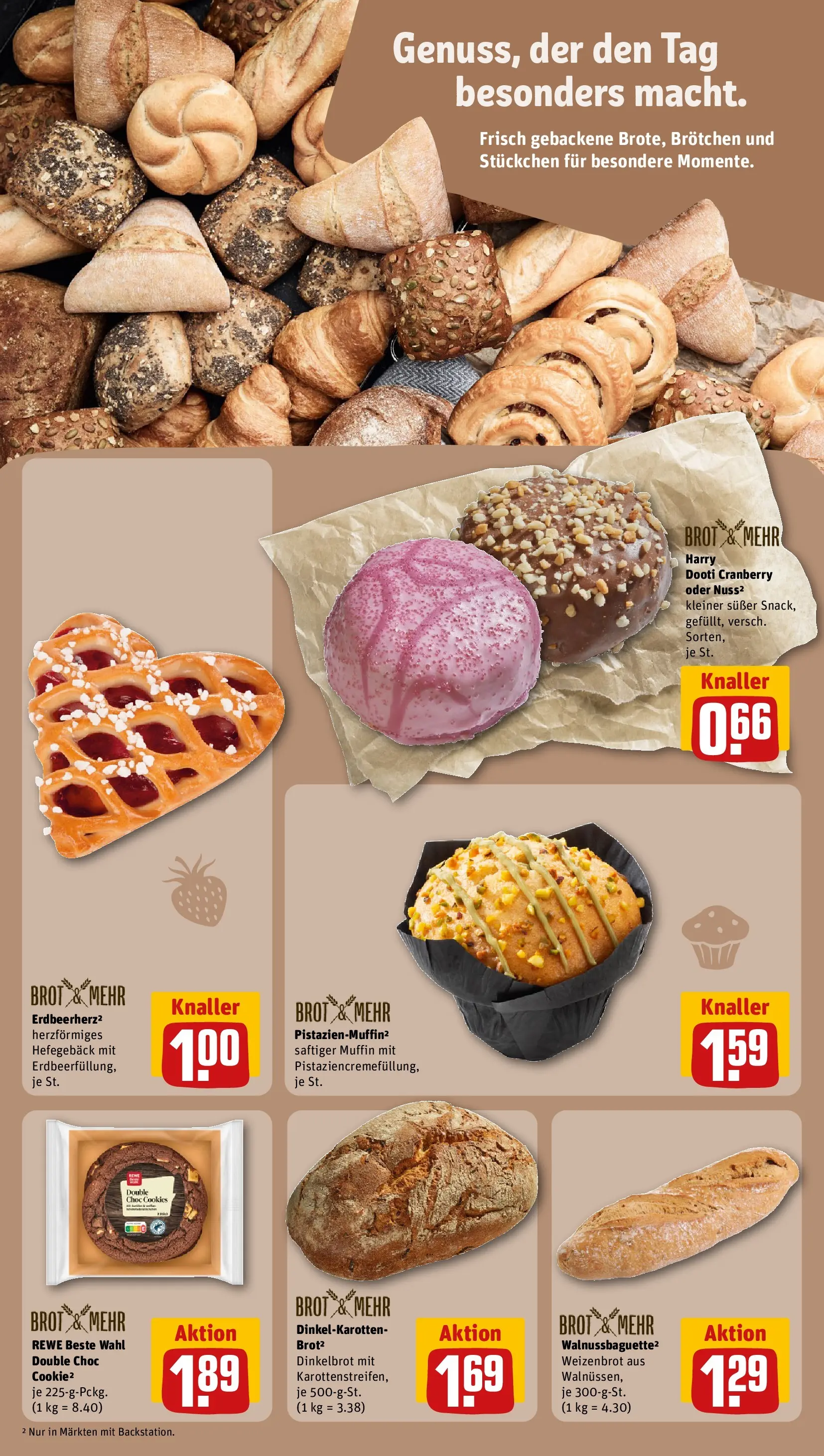 REWE Prospekt ab 01.03.2026 zum Blättern » Angebote | Seite: 23 | Produkte: Baguette, Brot