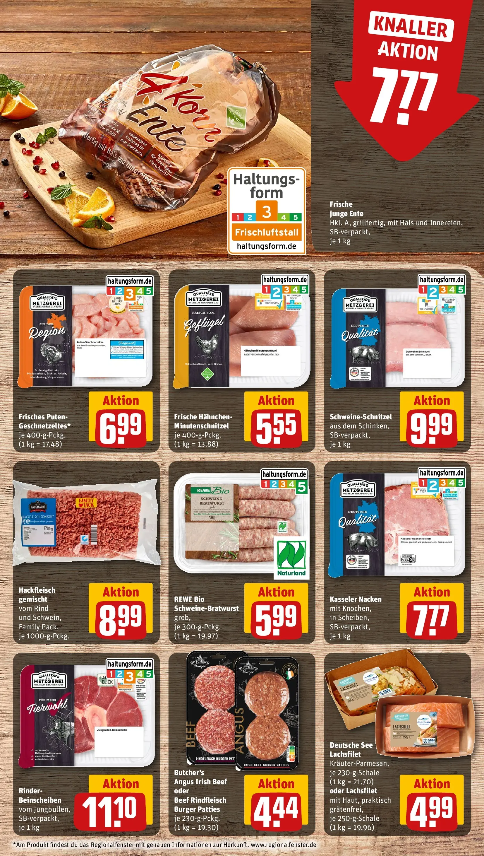 REWE Prospekt ab 01.03.2026 zum Blättern » Angebote | Seite: 8 | Produkte: Hahnchen, Burger, Rindfleisch, Hackfleisch