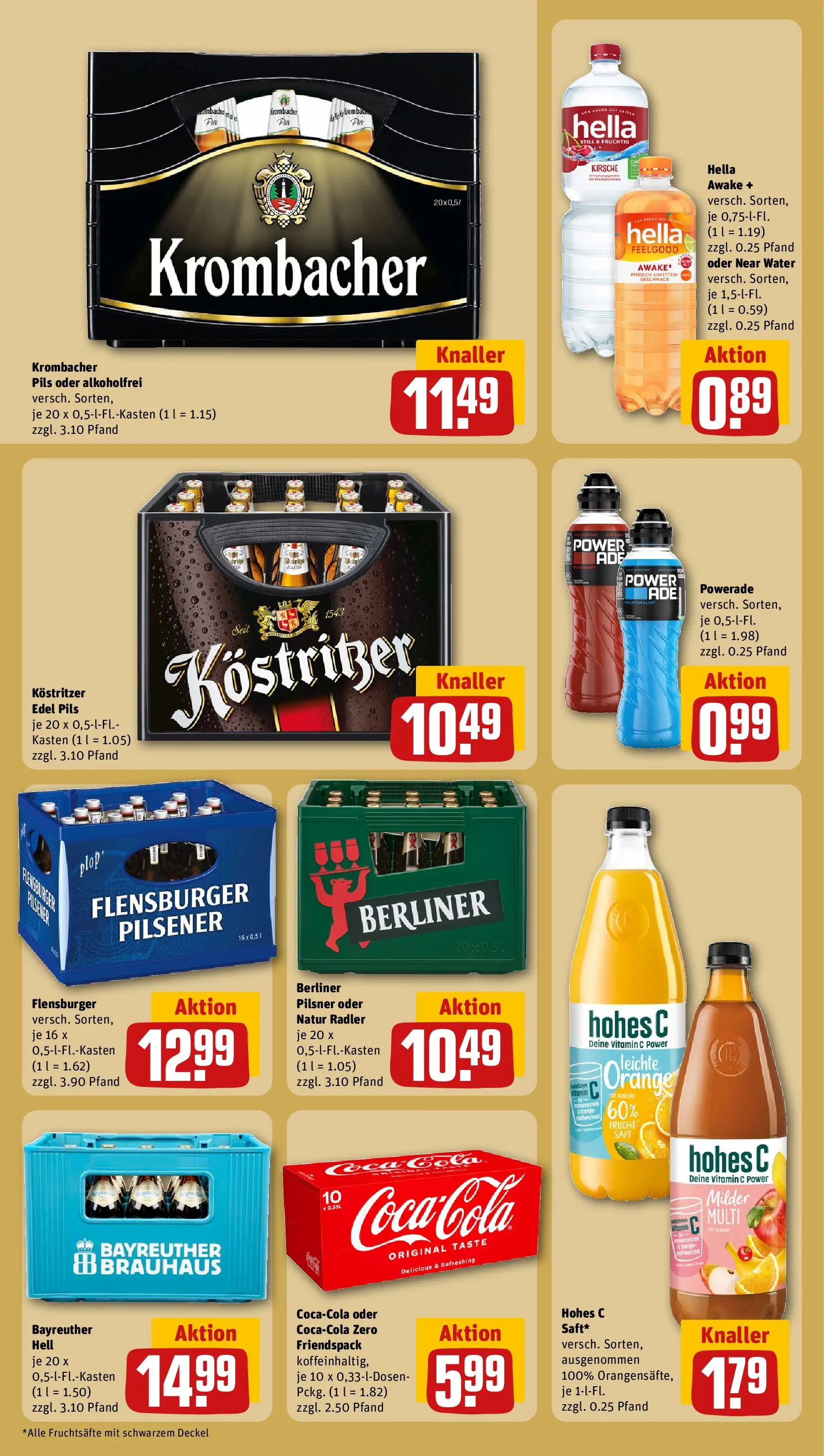 REWE Prospekt ab 01.03.2026 zum Blättern » Angebote | Seite: 24 | Produkte: Berliner, Cola, Krombacher, Berliner pilsner