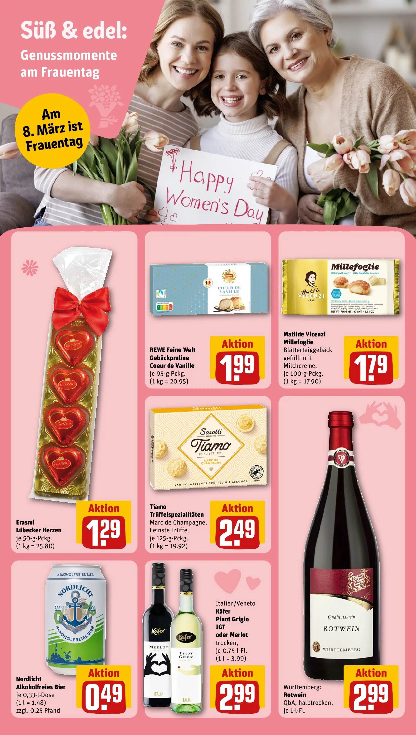 REWE Prospekt ab 01.03.2026 zum Blättern » Angebote | Seite: 22 | Produkte: Bier, Rotwein, Merlot