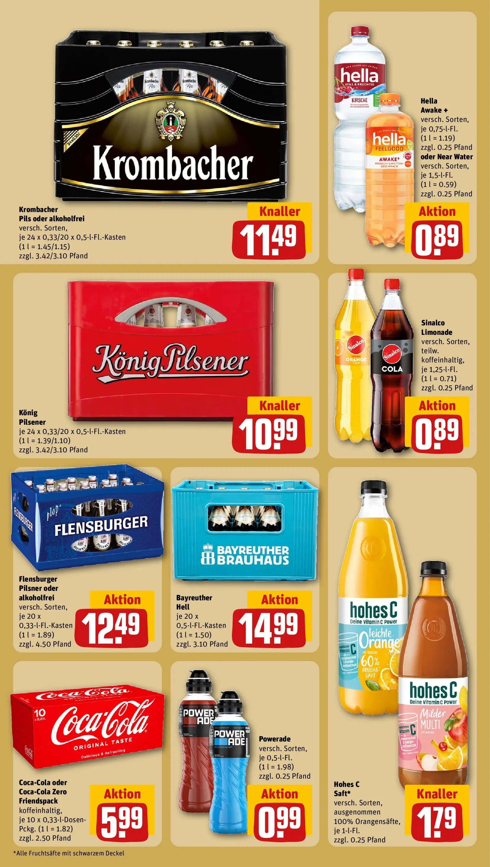REWE Prospekt ab 01.03.2026 zum Blättern » Angebote | Seite: 24 | Produkte: Pils, Hella, Powerade, Krombacher