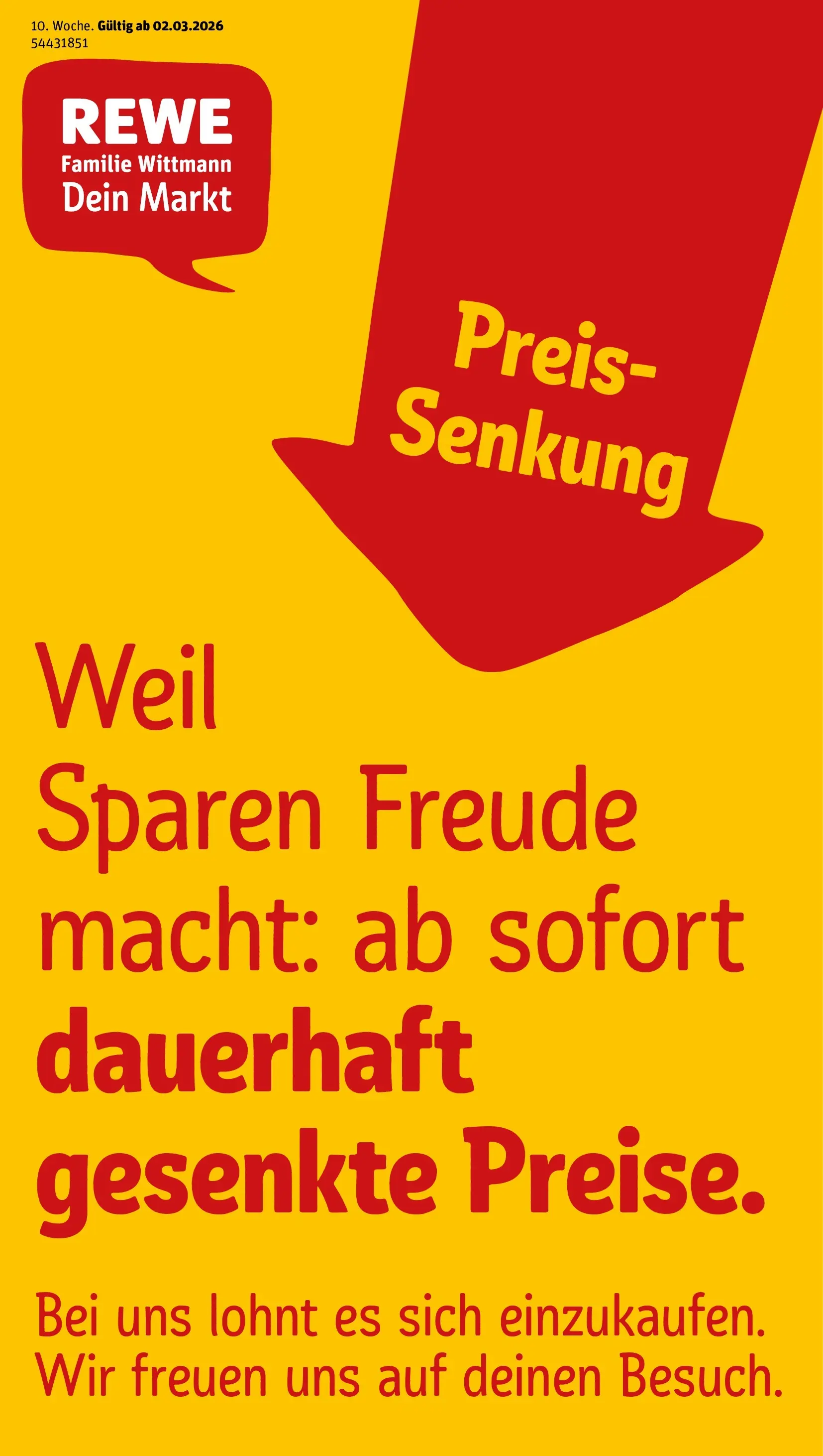 REWE Prospekt ab 01.03.2026 zum Blättern » Angebote | Seite: 1