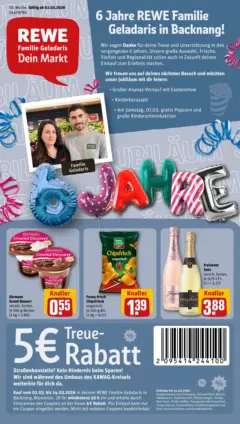 Rewe Prospekt Backnang	 ab 02.03.2026 gültig