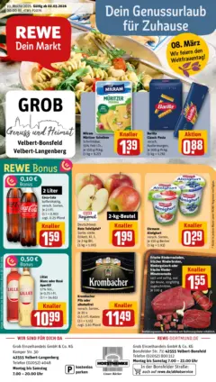 Rewe Prospekt Velbert / Langenberg	 ab 02.03.2026 gültig