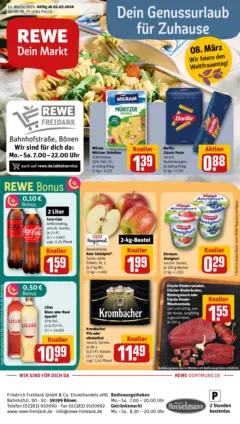 Rewe Prospekt Bönen ab 02.03.2026 gültig Rewe Prospekt Bönen ab 02.03.2026 gültig