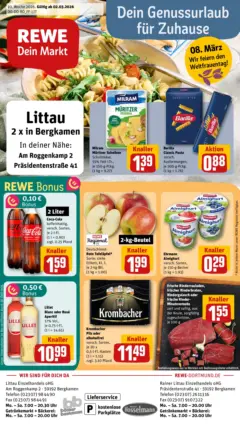 Rewe Prospekt Bergkamen ab 02.03.2026 gültig Rewe Prospekt Bergkamen ab 02.03.2026 gültig