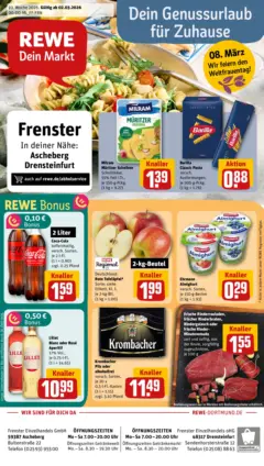 Rewe Prospekt Ascheberg ab 02.03.2026 gültig Rewe Prospekt Ascheberg ab 02.03.2026 gültig