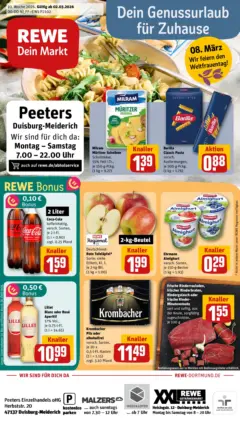 Rewe Prospekt Duisburg	 ab 02.03.2026 gültig