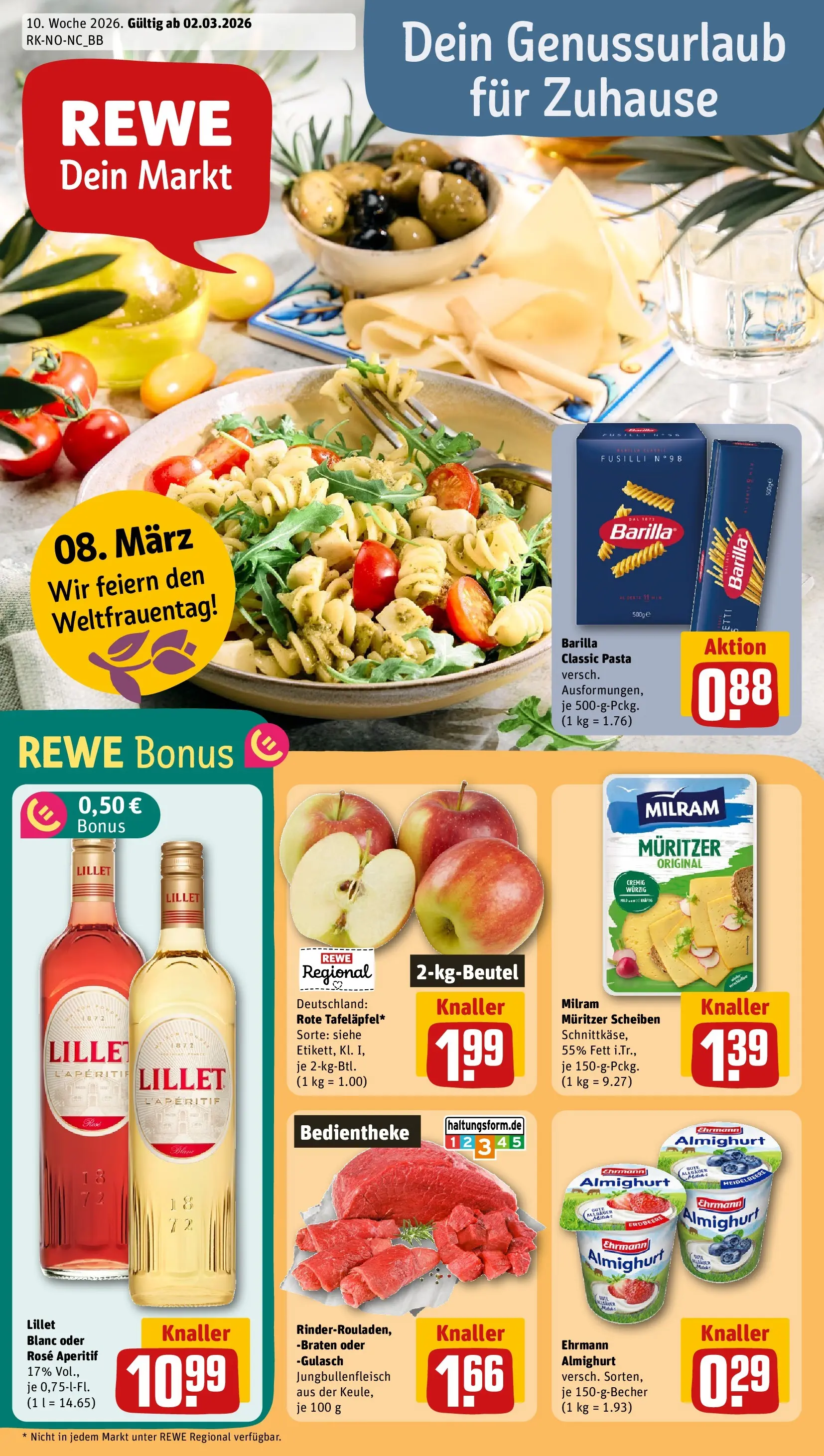 REWE Prospekt ab 01.03.2026 zum Blättern » Angebote | Seite: 1
