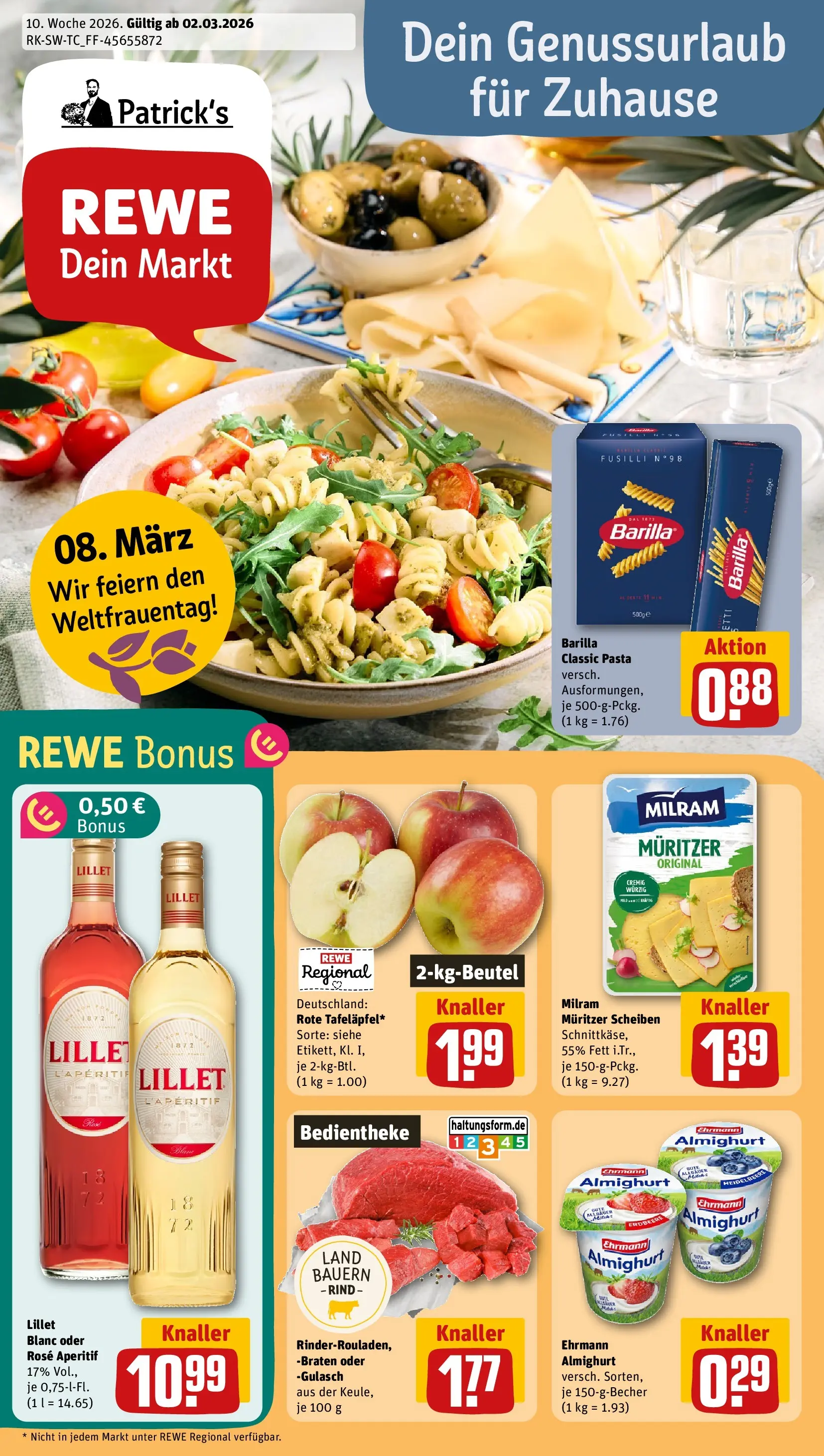 REWE Prospekt ab 01.03.2026 zum Blättern » Angebote | Seite: 1