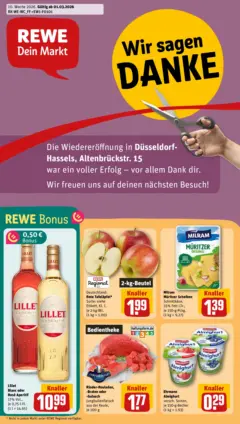 Rewe Prospekt Düsseldorf / Hassels	 ab 02.03.2026 gültig