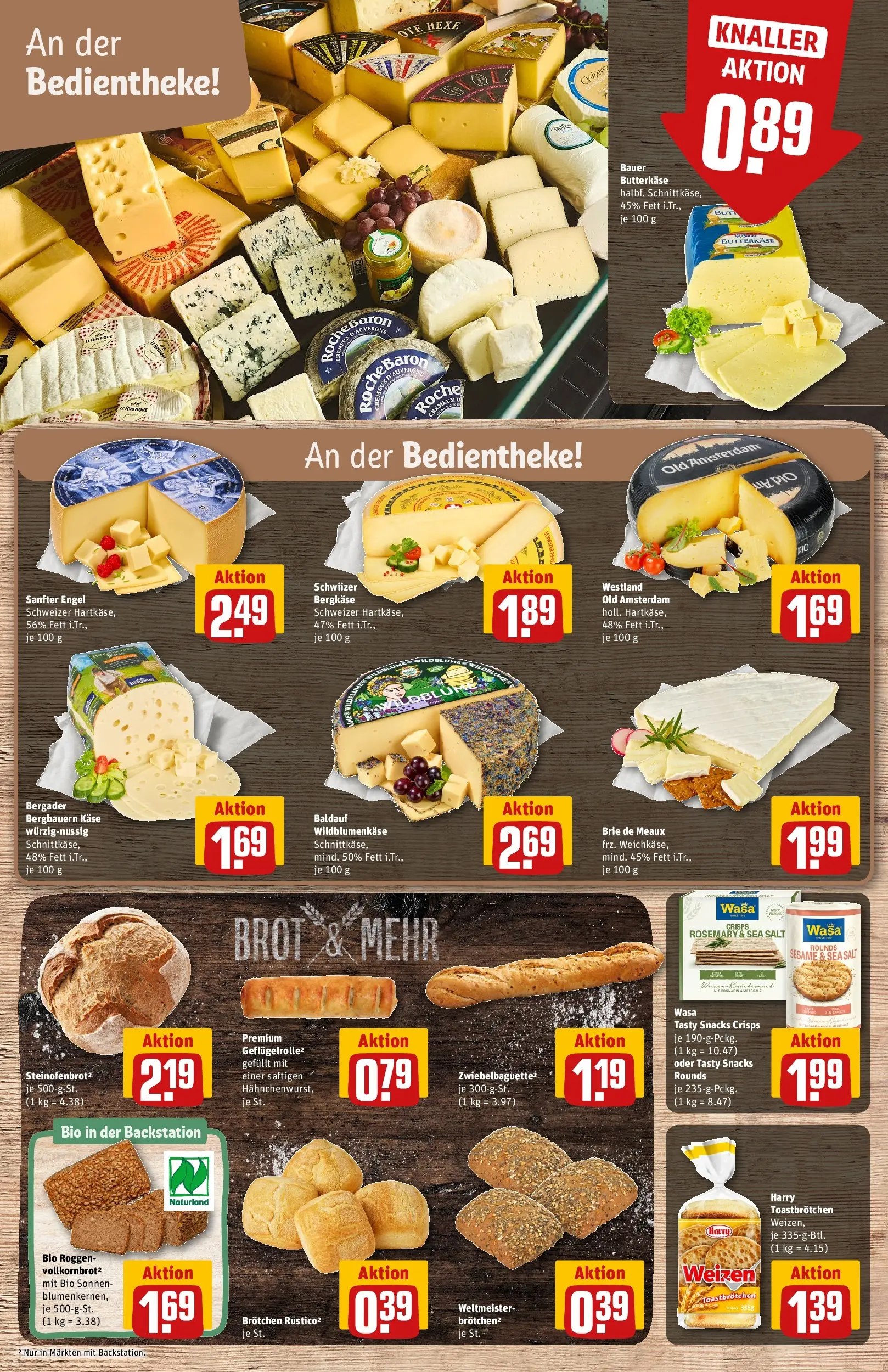 REWE Prospekt ab 02.03.2026 zum Blättern » Angebote | Seite: 13 | Produkte: Hahnchen, Käse, Mozzarella, Salami