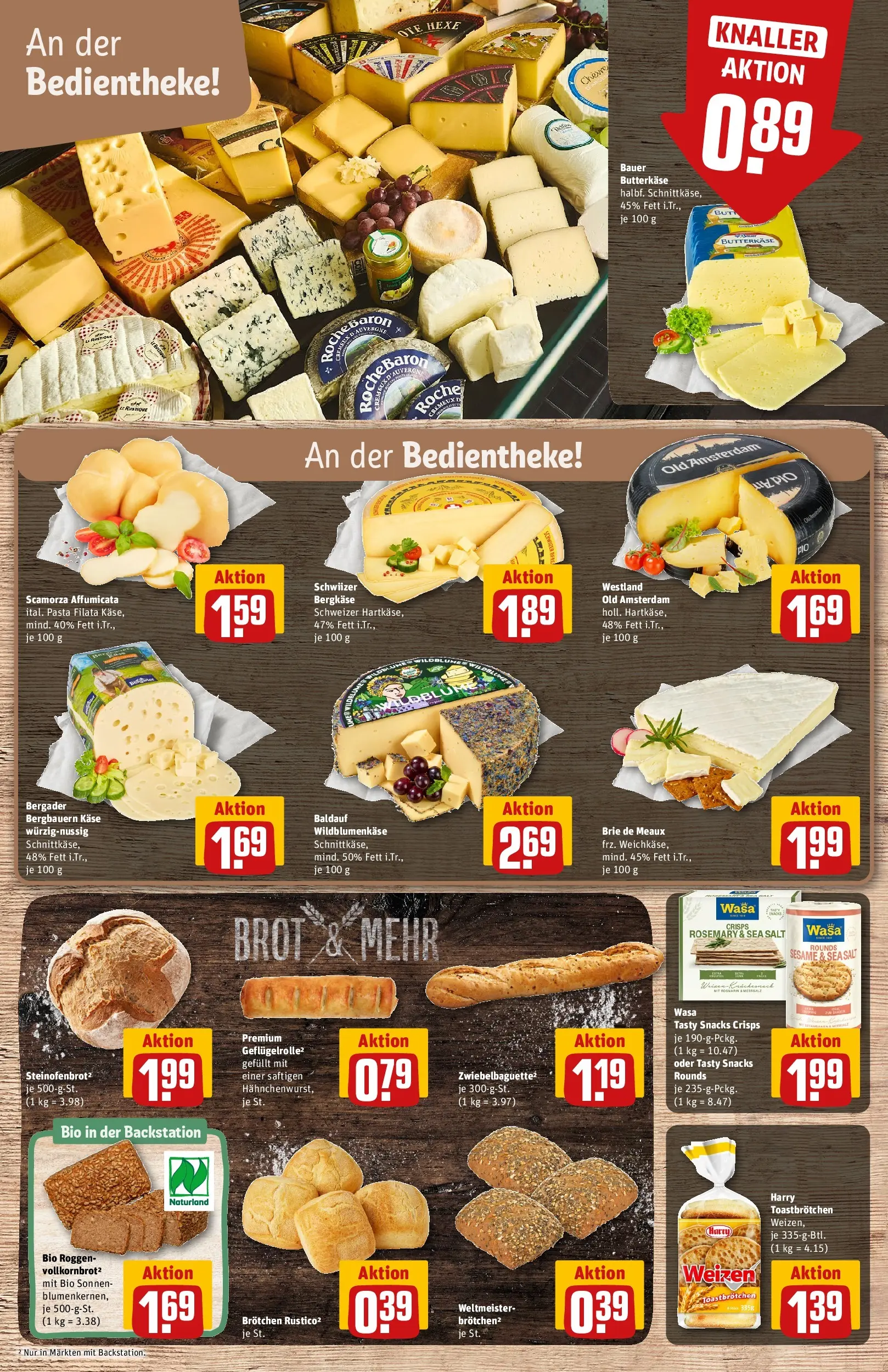 REWE Prospekt ab 02.03.2026 zum Blättern » Angebote | Seite: 11 | Produkte: Käse, Toast, Pasta, Brot