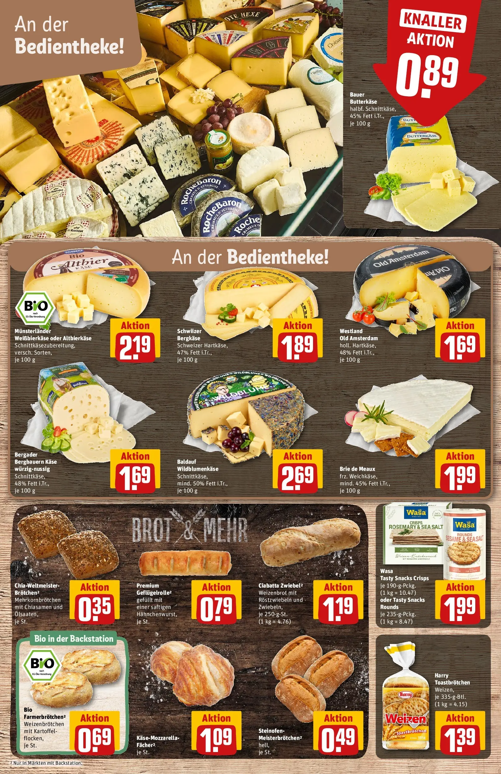 REWE Prospekt ab 02.03.2026 zum Blättern » Angebote | Seite: 11 | Produkte: Käse, Toast, Brot