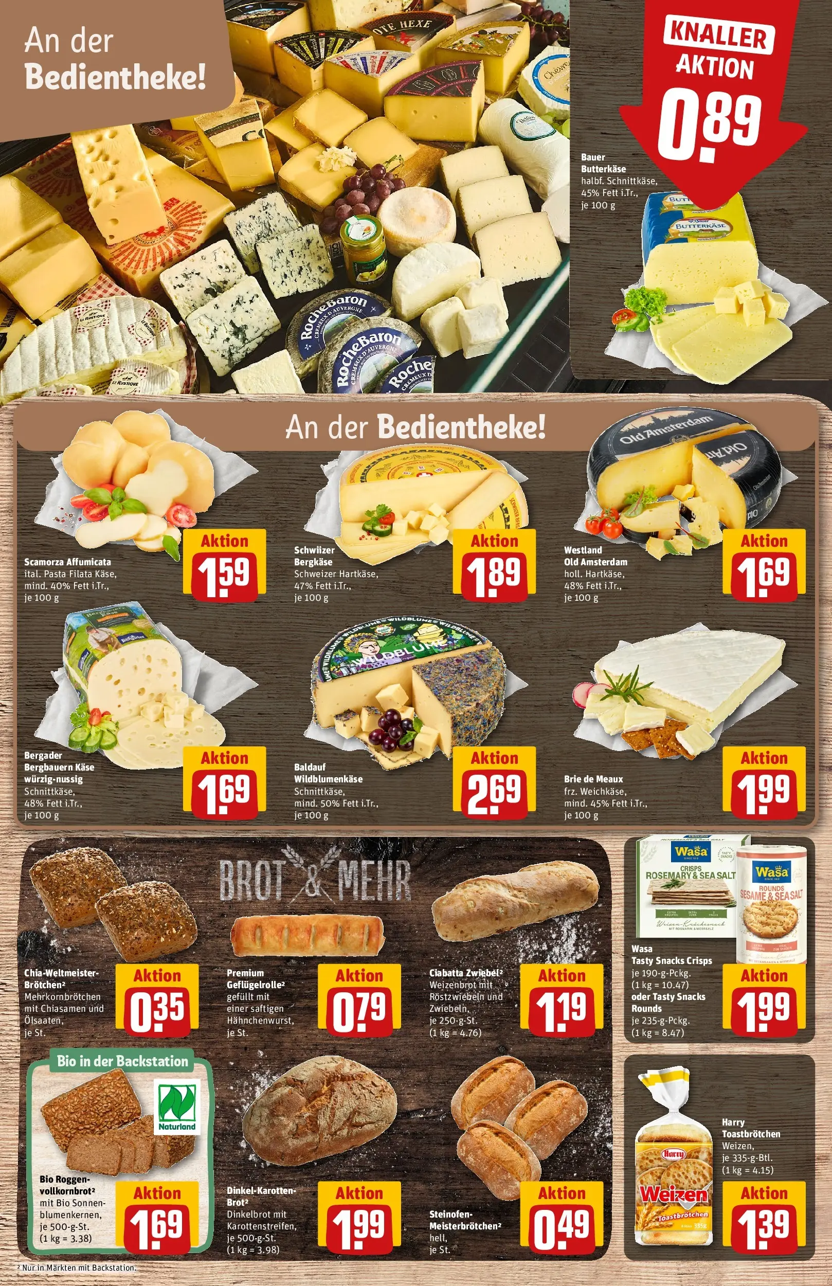 REWE Prospekt ab 02.03.2026 zum Blättern » Angebote | Seite: 13 | Produkte: Hahnchen, Käse, Creme, Salami