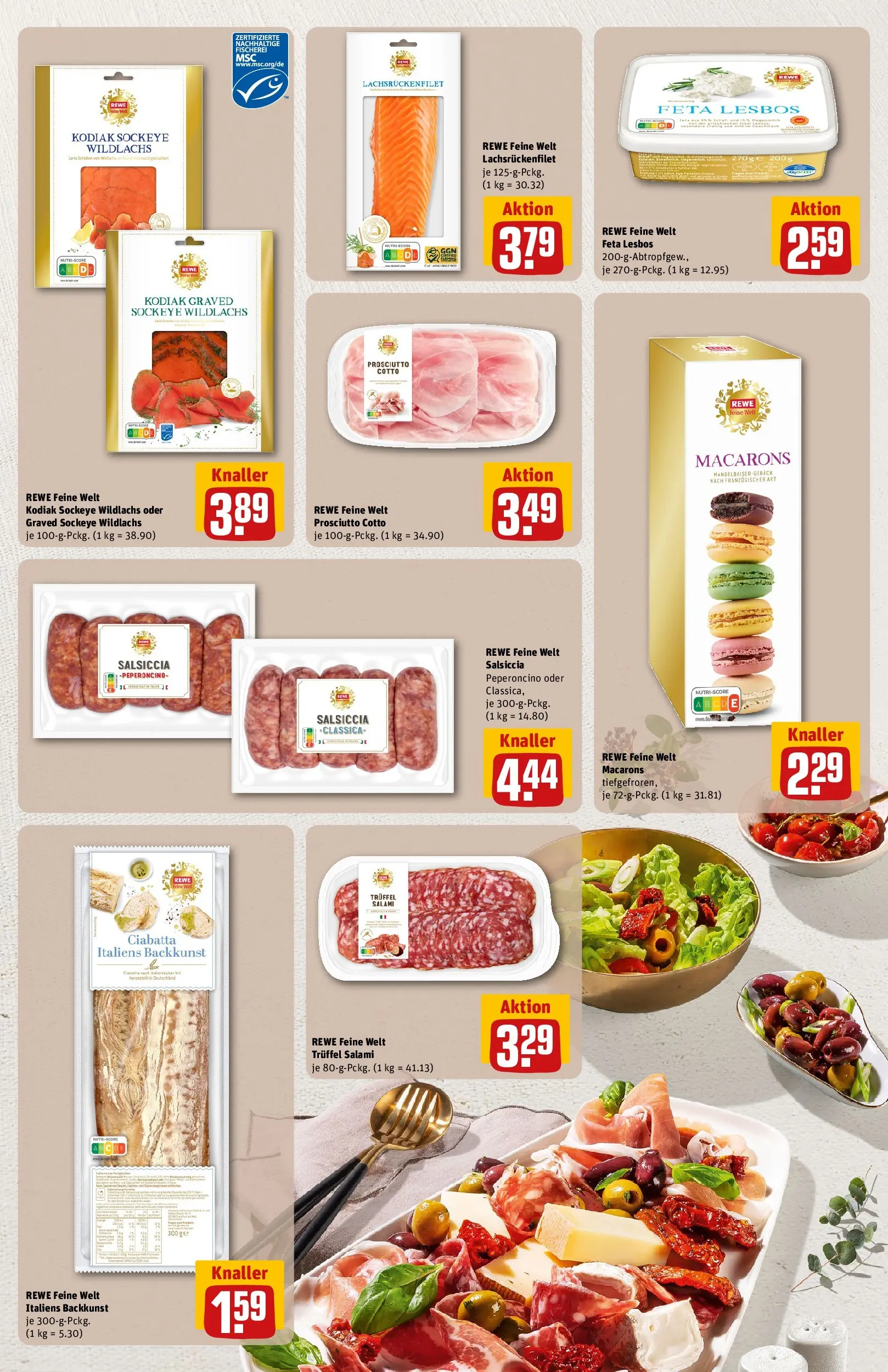 REWE Prospekt ab 02.03.2026 zum Blättern » Angebote | Seite: 21 | Produkte: Feta, Salami