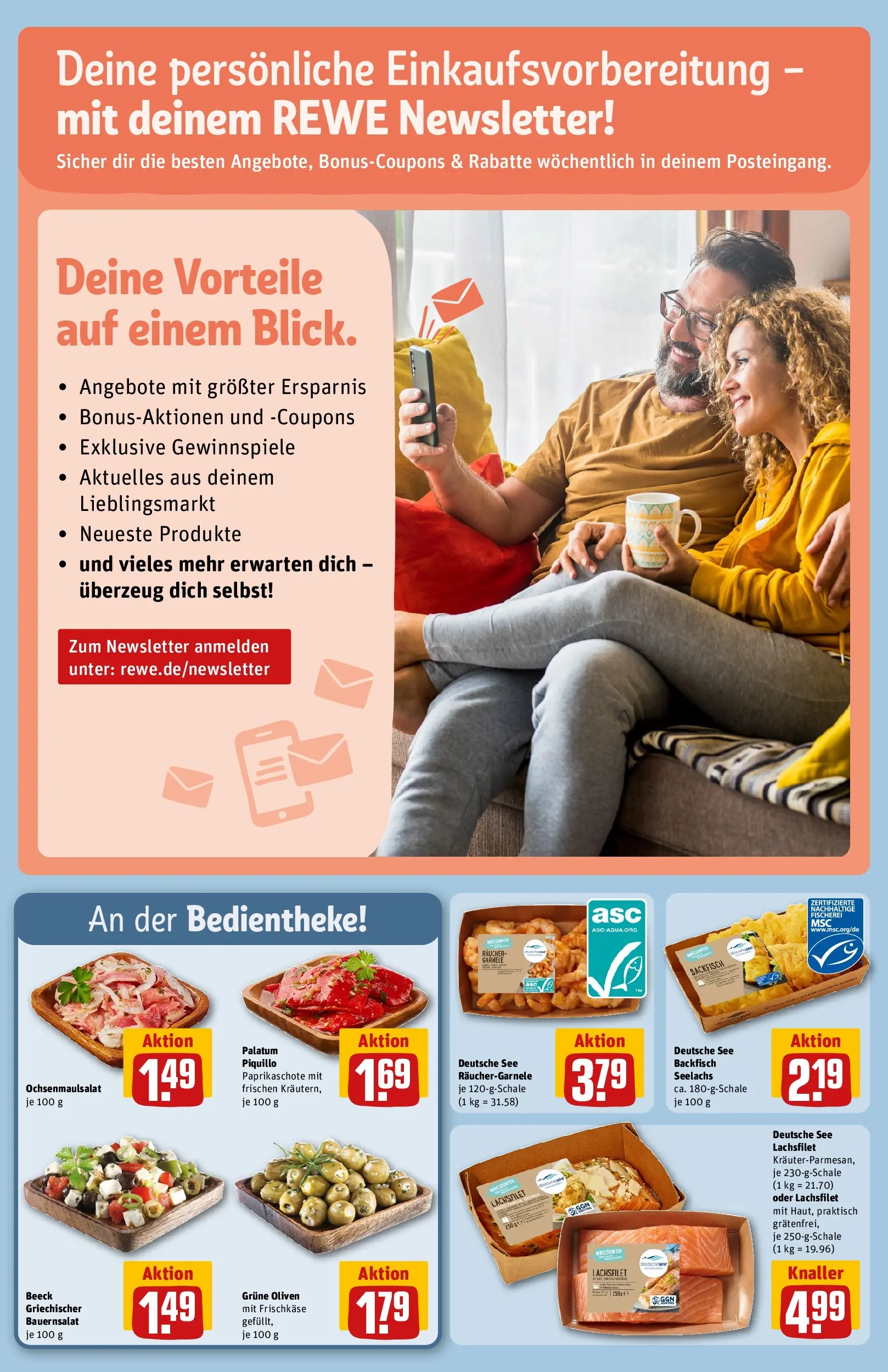 REWE Prospekt ab 02.03.2026 zum Blättern » Angebote | Seite: 14 | Produkte: Feta, Patros, Knoblauch