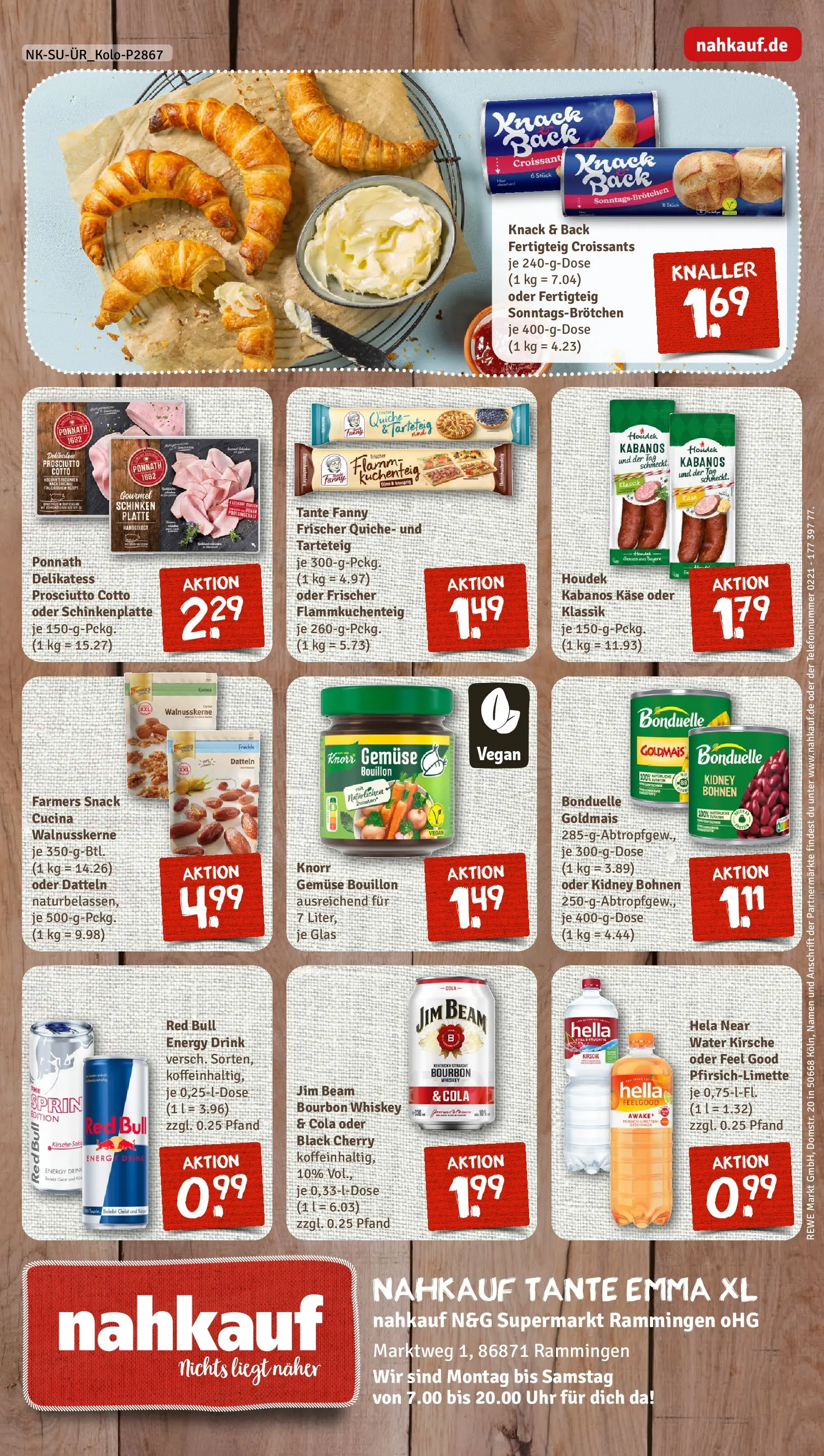 REWE Prospekt ab 02.03.2026 zum Blättern » Angebote | Seite: 8 | Produkte: Energy, Knorr, Croissant, Gemüse