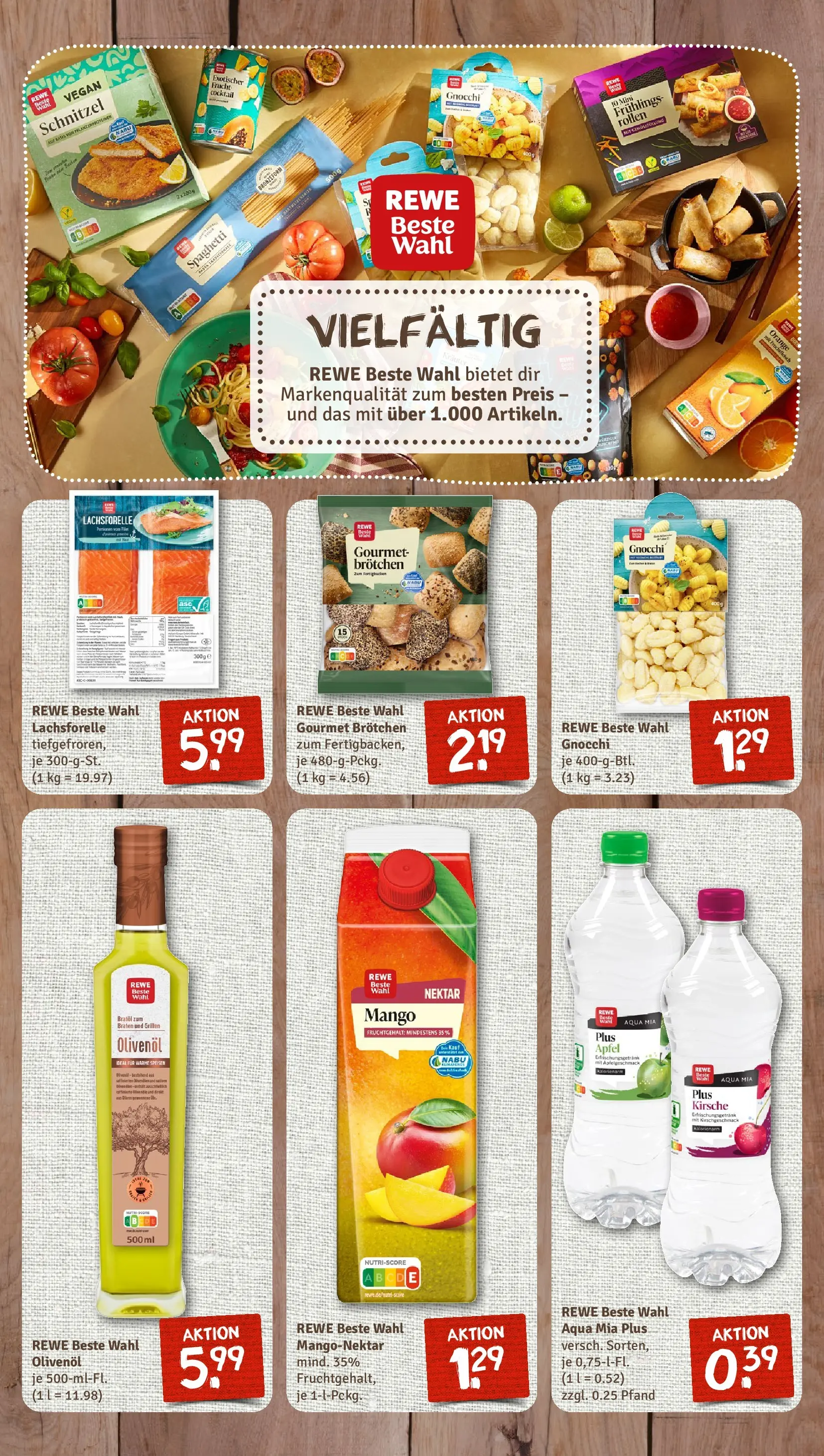 REWE Prospekt ab 02.03.2026 zum Blättern » Angebote | Seite: 7 | Produkte: Olivenol, Äpfel, Mango, Pasta